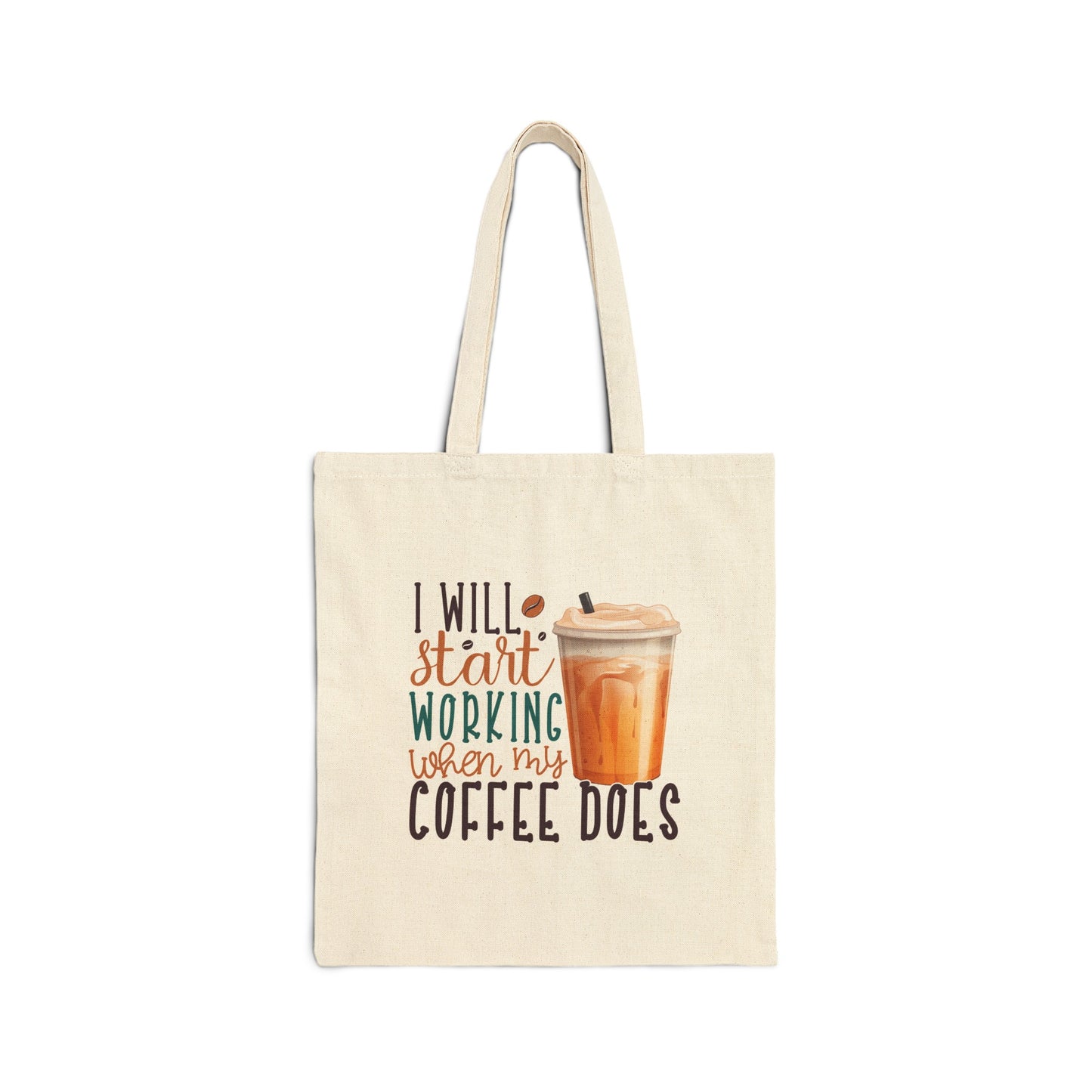 Coffee Tote Bag Cotton Canvas Tote Bag