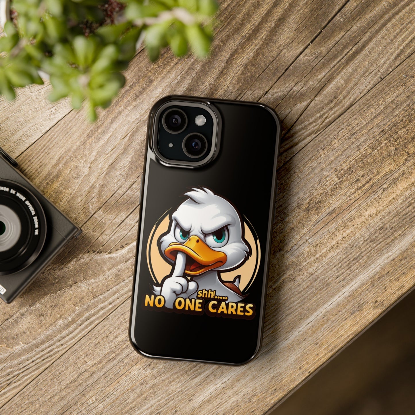 No One Cares  Funny Magnetic Tough Cases for Iphone 14- Iphone 15 Max Pro