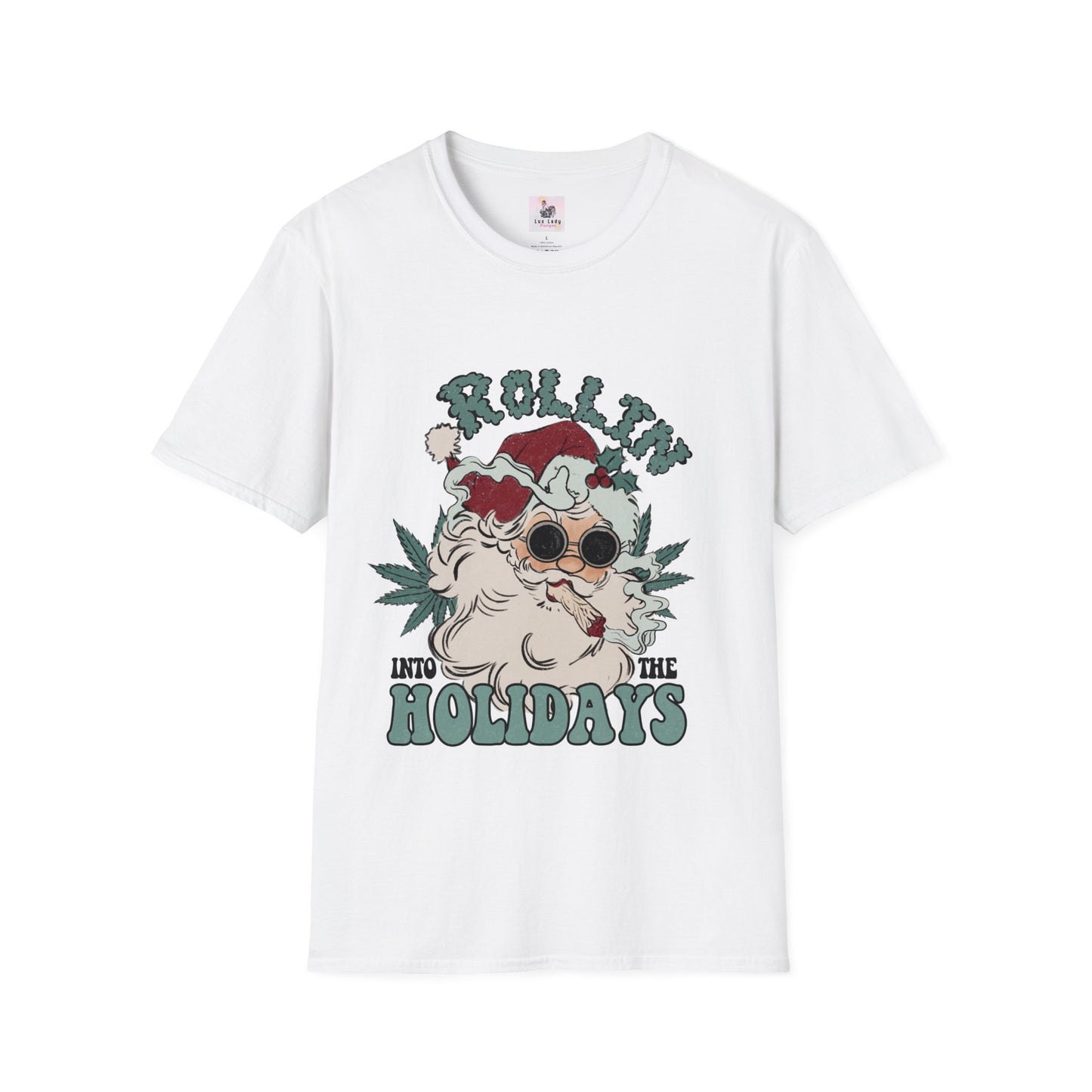 Rolling into the Holidays Humorous Christmas T-Shirt Unisex Softstyle T-Shirt