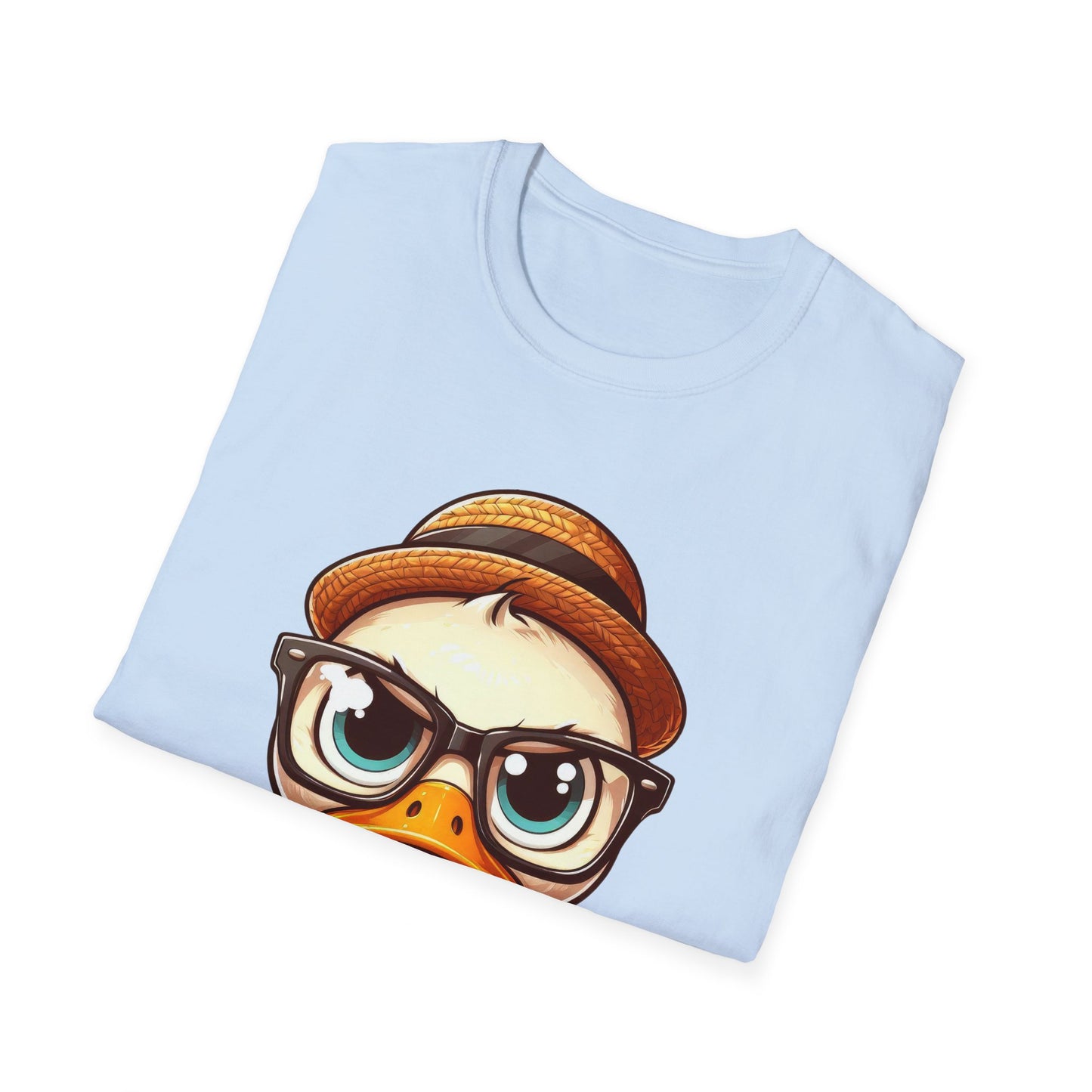 Quack Off, Worries! Eco-Conscious Tee (Doesn't Give a Duck)  Unisex Softstyle T-Shirt