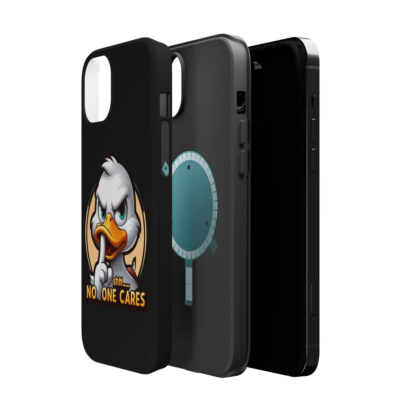 No One Cares  Funny Magnetic Tough Cases for Iphone 14- Iphone 15 Max Pro