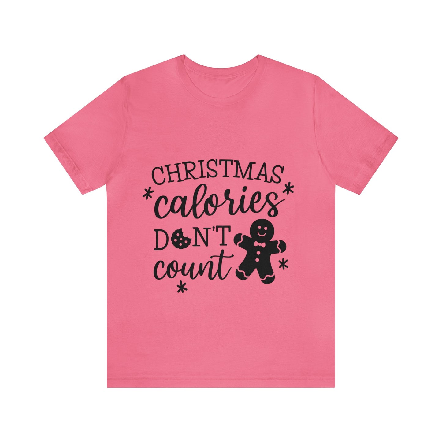 Christmas Calories Don't Count - Humorous Women's Jersey Short Sleeve Tee