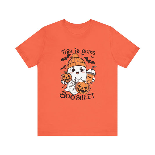 This is Some Boo Sheet Halloween Cotton Jersey Short Sleeve Tee