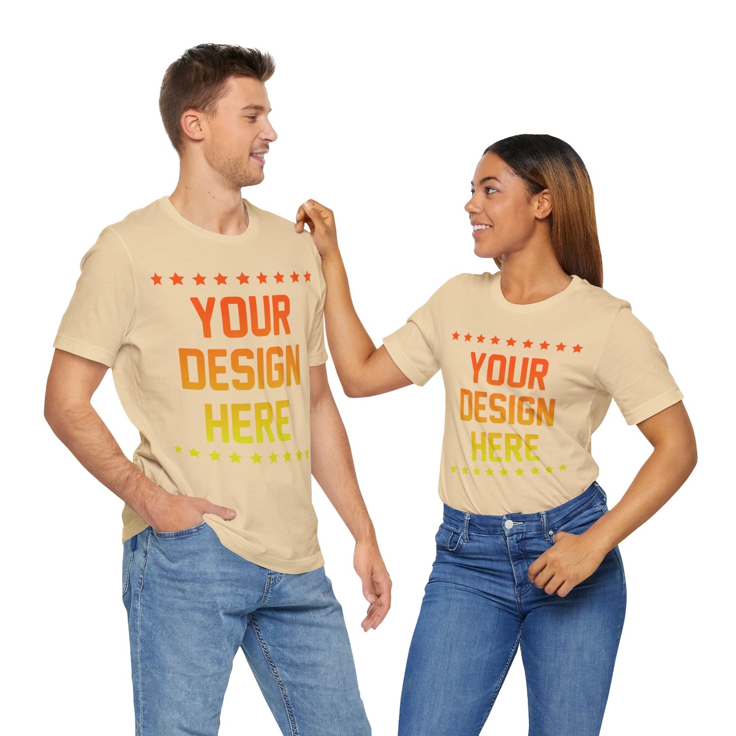 Custom T-shirt Designs Unisex Jersey Short Sleeve Tee Wear Your Own Design