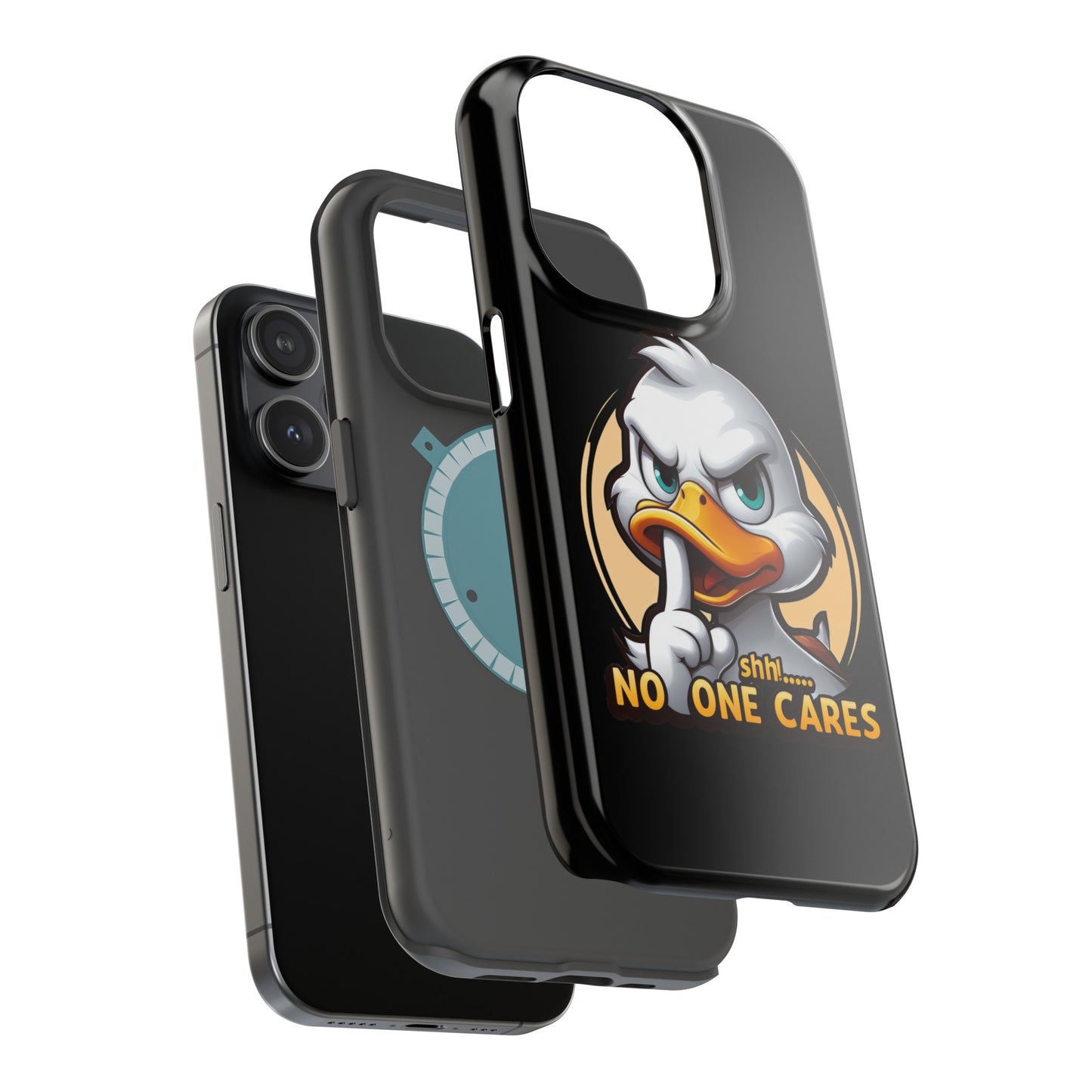 No One Cares  Funny Magnetic Tough Cases for Iphone 14- Iphone 15 Max Pro