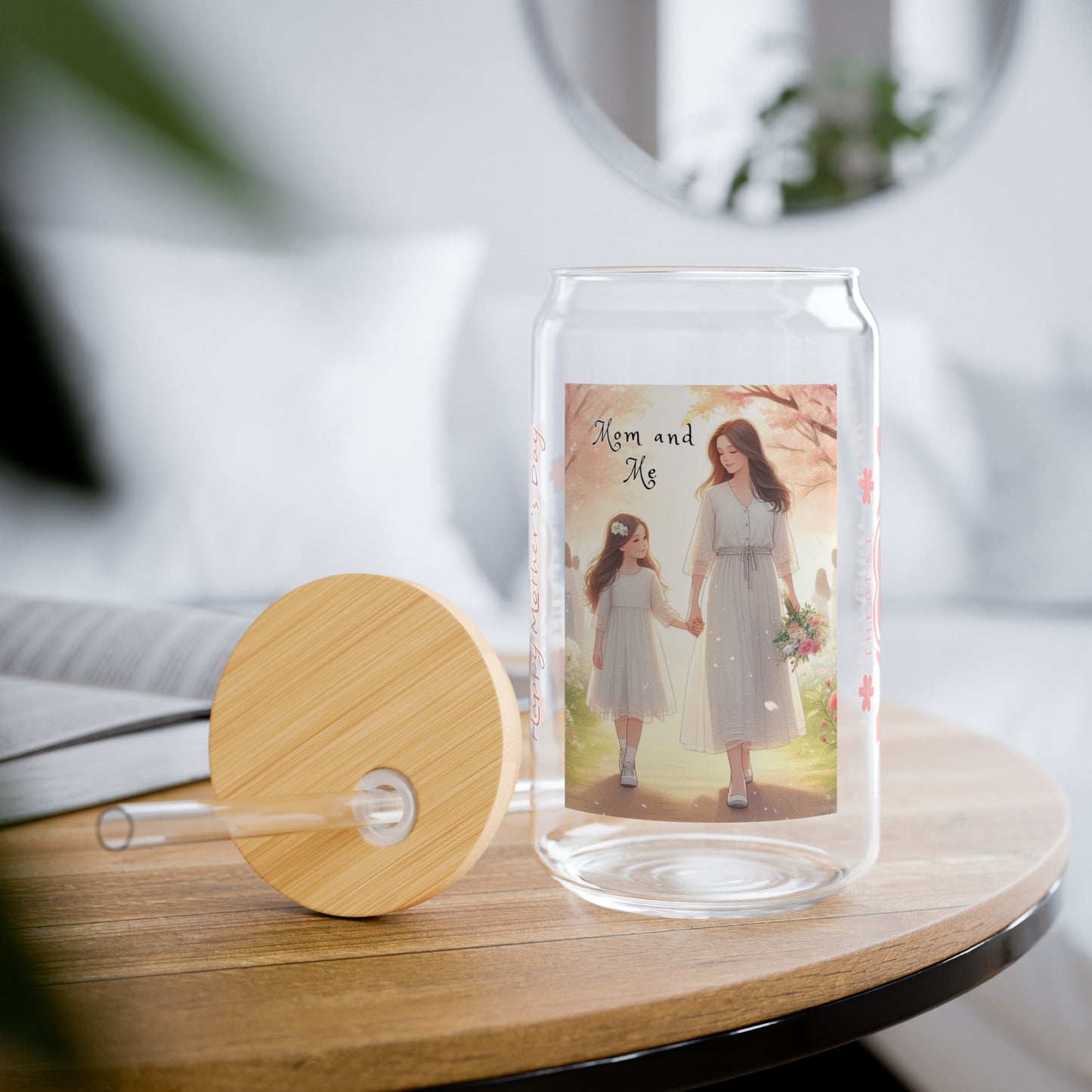 Mom And Me Sipper Glass, 16oz | Mother's Day Gift