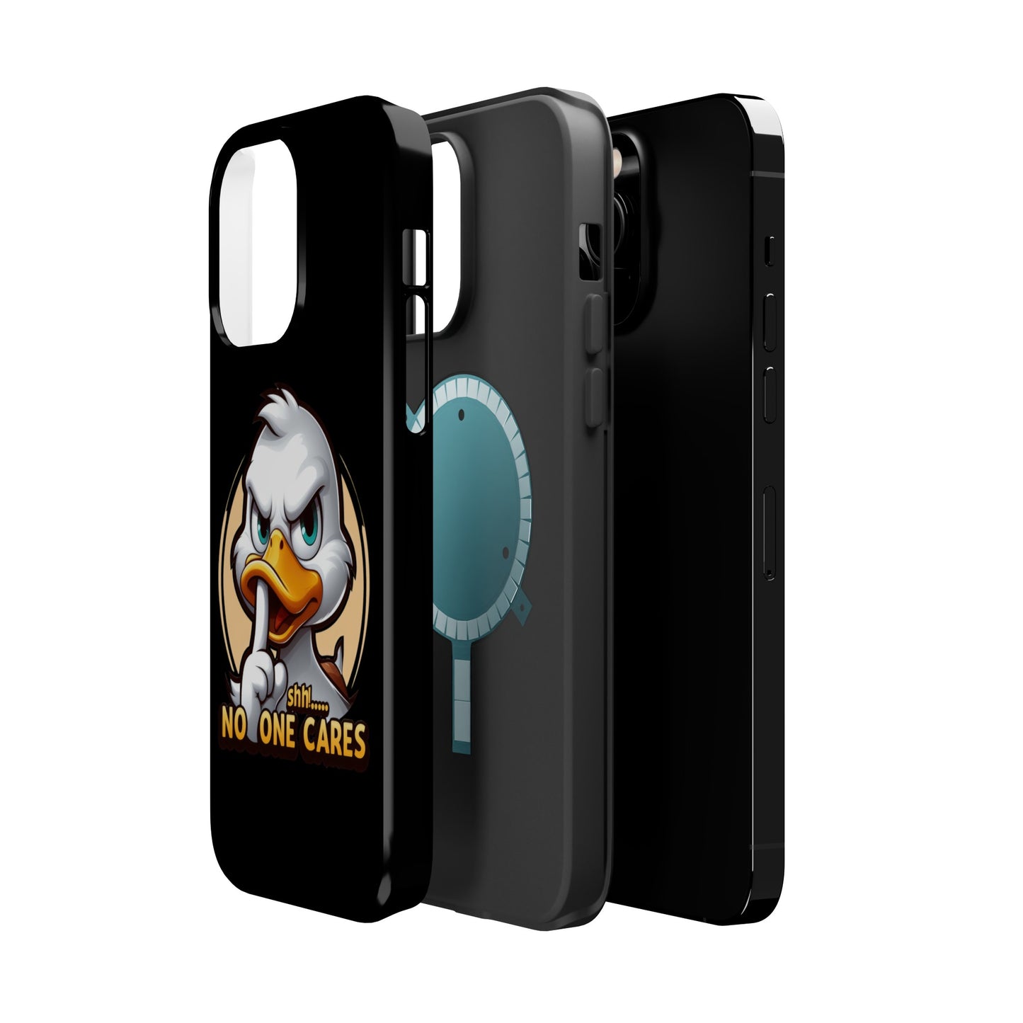 No One Cares  Funny Magnetic Tough Cases for Iphone 14- Iphone 15 Max Pro