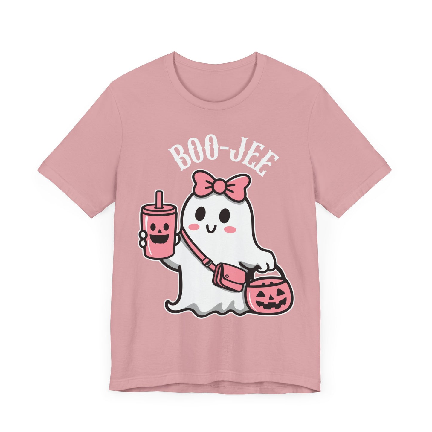 Boo Jee Jersey Short Sleeve Tee Halloween Ghost Funny Tee