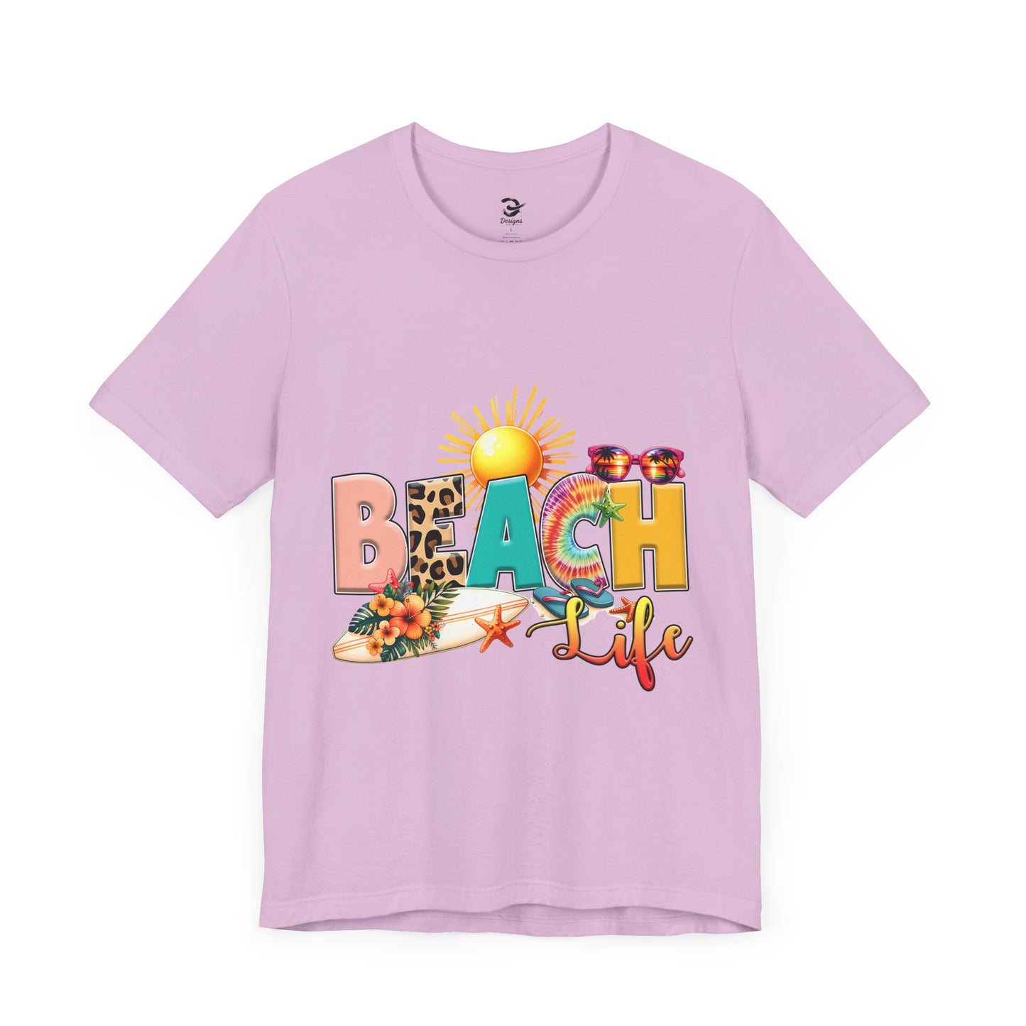 Beach Life Tee –  Short Sleeve Shirt, Summer T-Shirt, Vacation Clothing, Beachwear, Fun Gift for Ocean Lovers, Casual Style