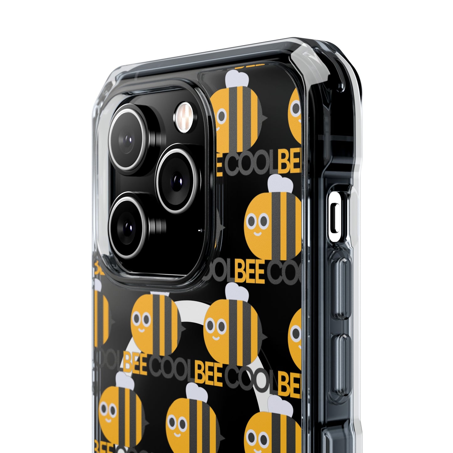 Bee Cool Magnetic Clear Impact Cases Custom Design Iphone Case 15 | iPhone 15 Plus| iPhone 15 Pro Max| iPhone 14