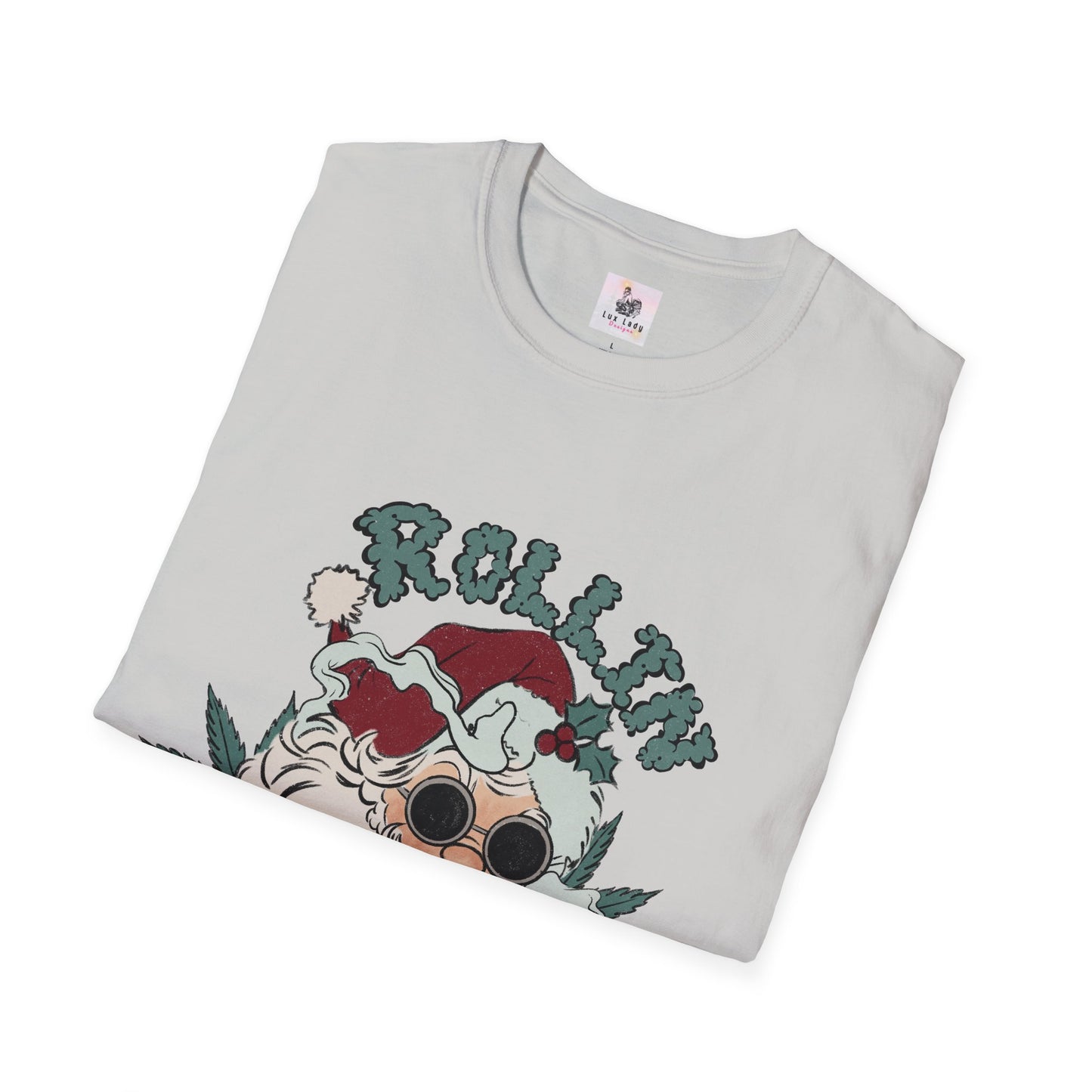 Rolling into the Holidays Humorous Christmas T-Shirt Unisex Softstyle T-Shirt