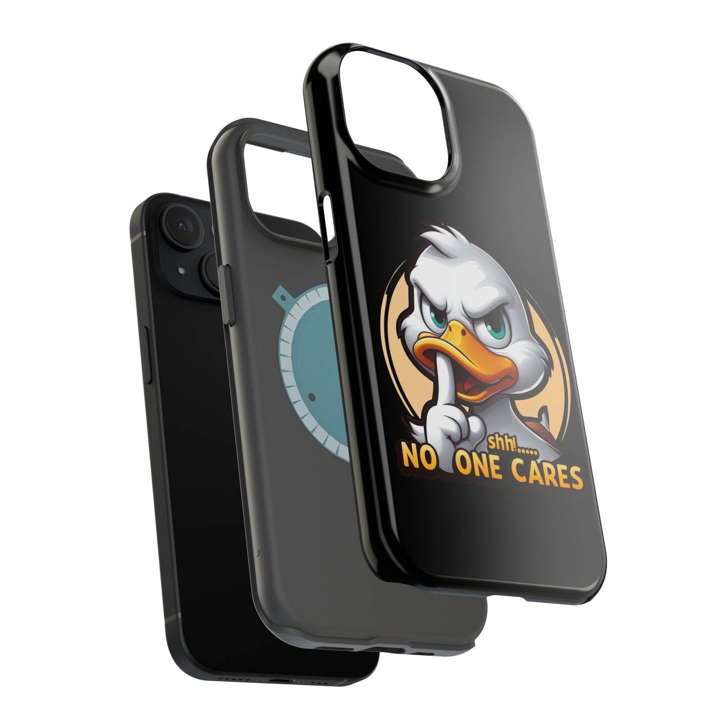 No One Cares  Funny Magnetic Tough Cases for Iphone 14- Iphone 15 Max Pro