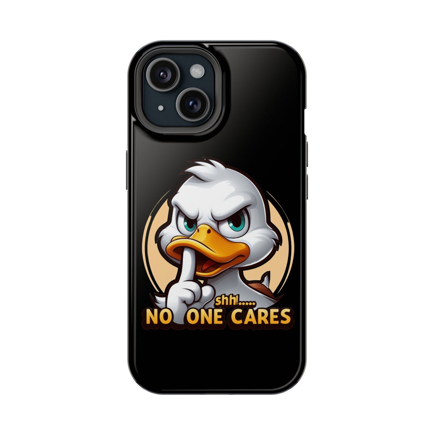 No One Cares  Funny Magnetic Tough Cases for Iphone 14- Iphone 15 Max Pro