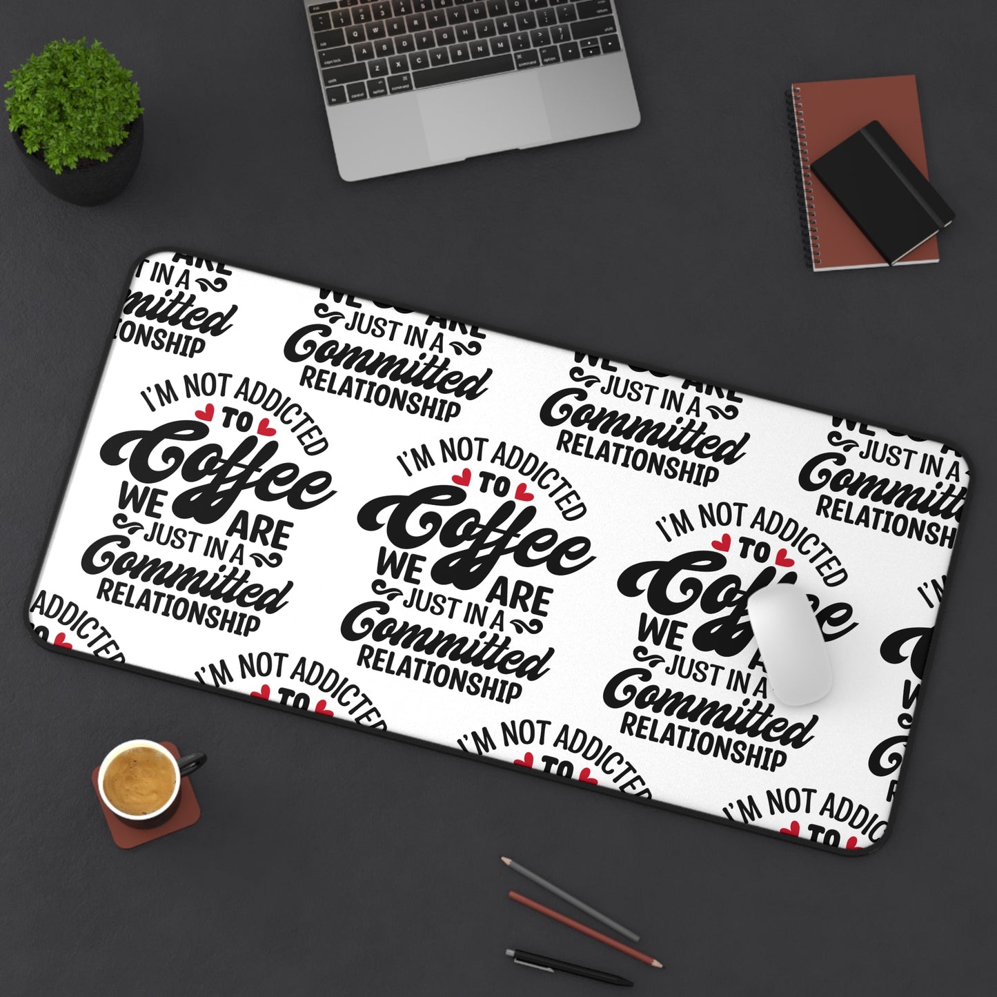 Keyboard Mouse Desk Mat Coffee Lover