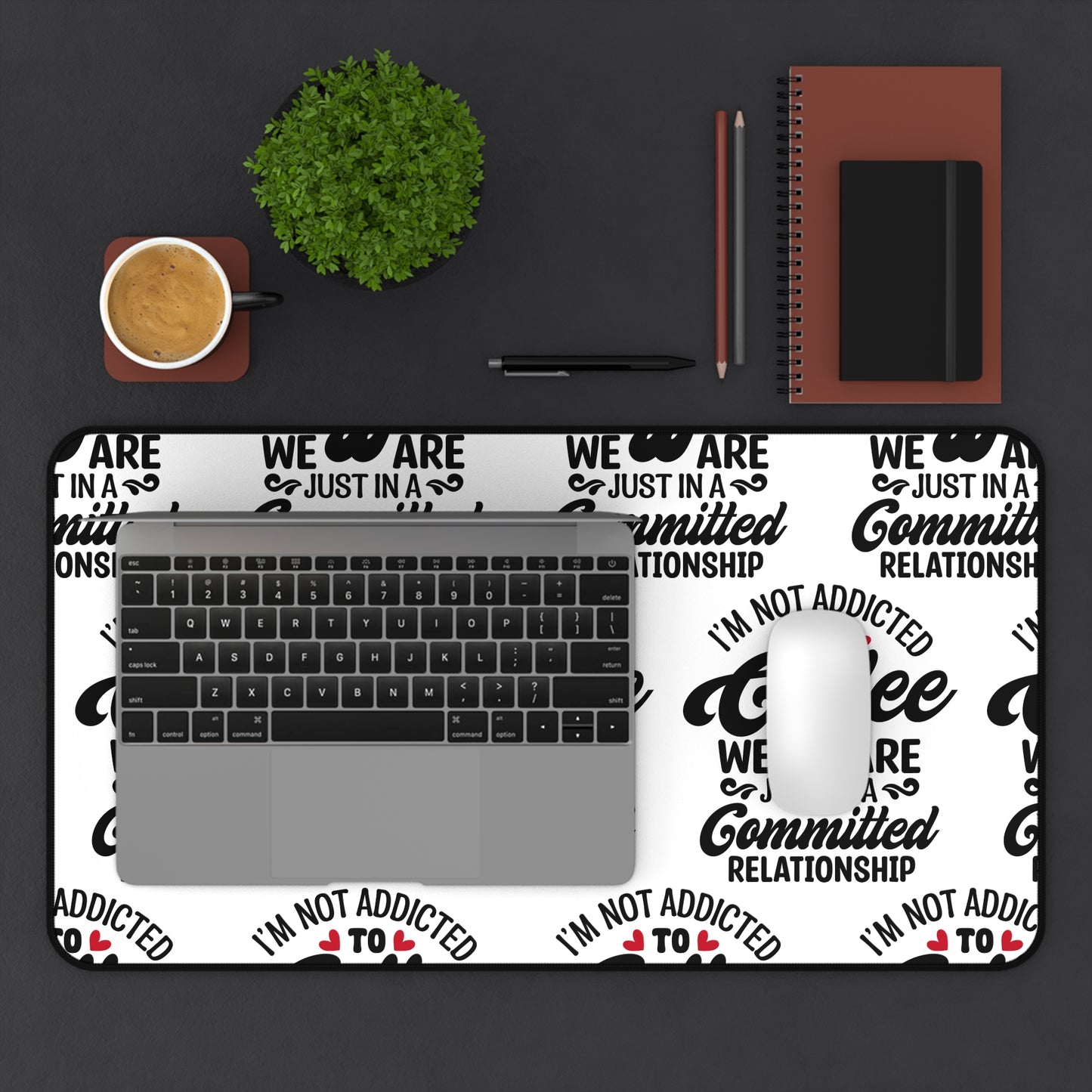 Keyboard Mouse Desk Mat Coffee Lover