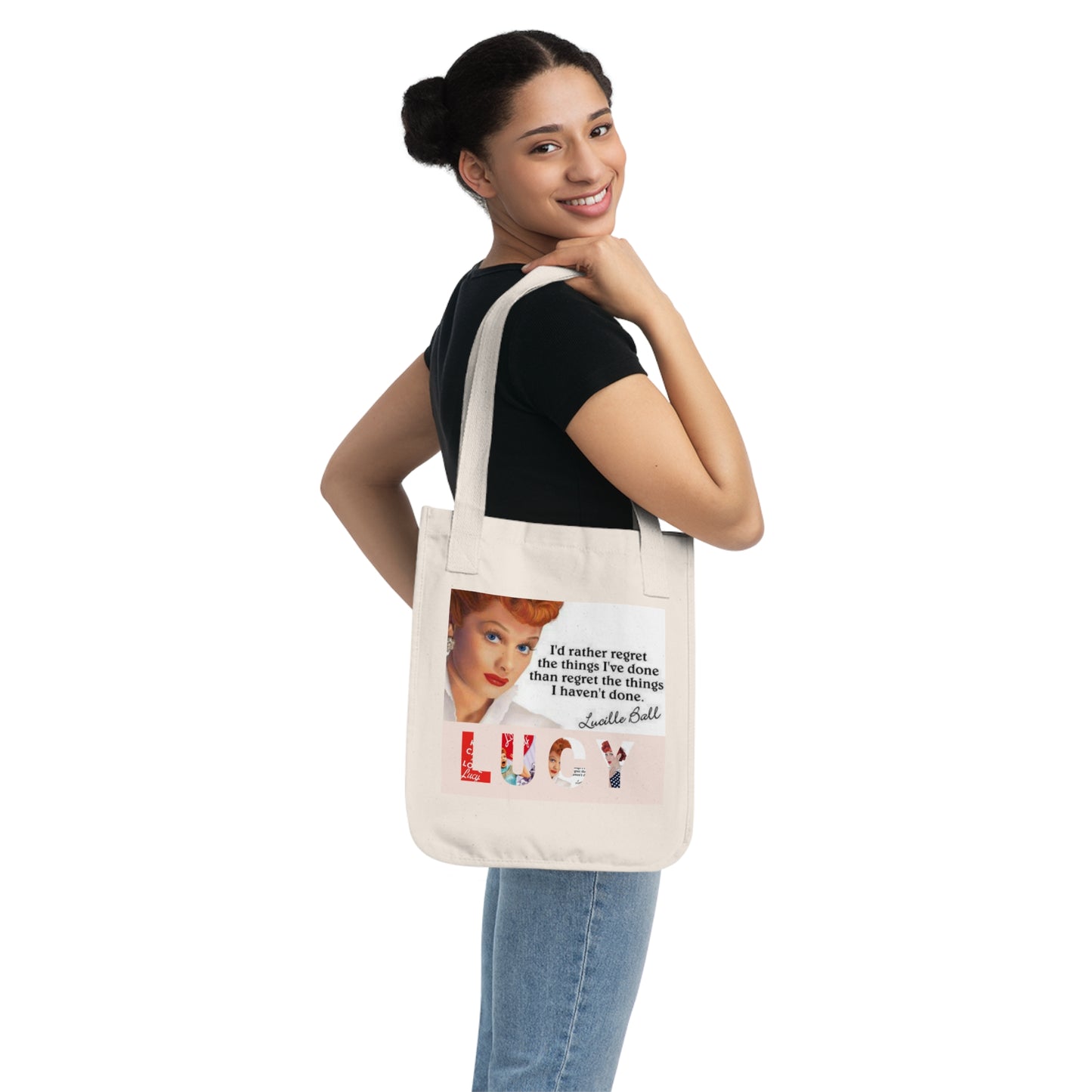 I love Lucy Organic Canvas Tote Bag