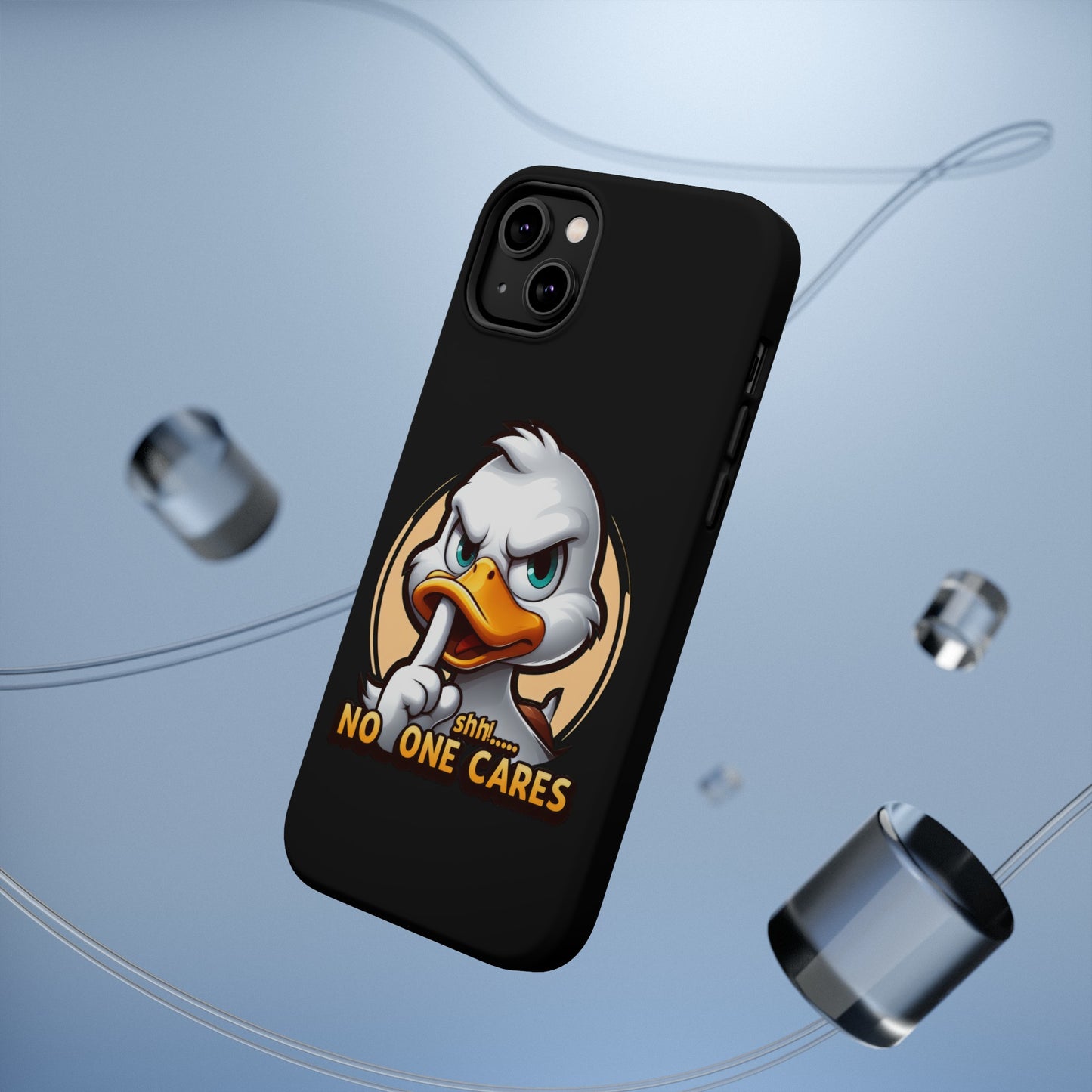 No One Cares  Funny Magnetic Tough Cases for Iphone 14- Iphone 15 Max Pro