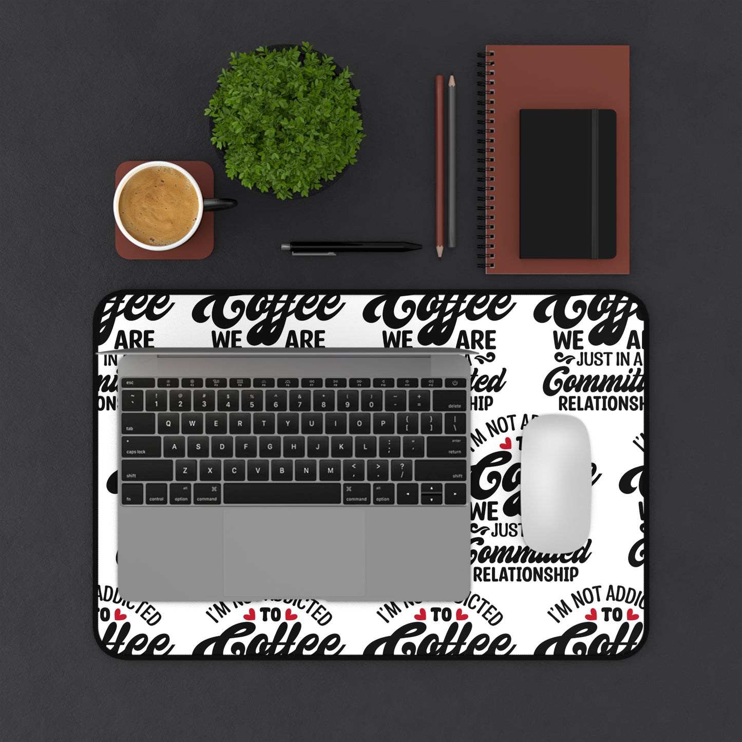 Keyboard Mouse Desk Mat Coffee Lover