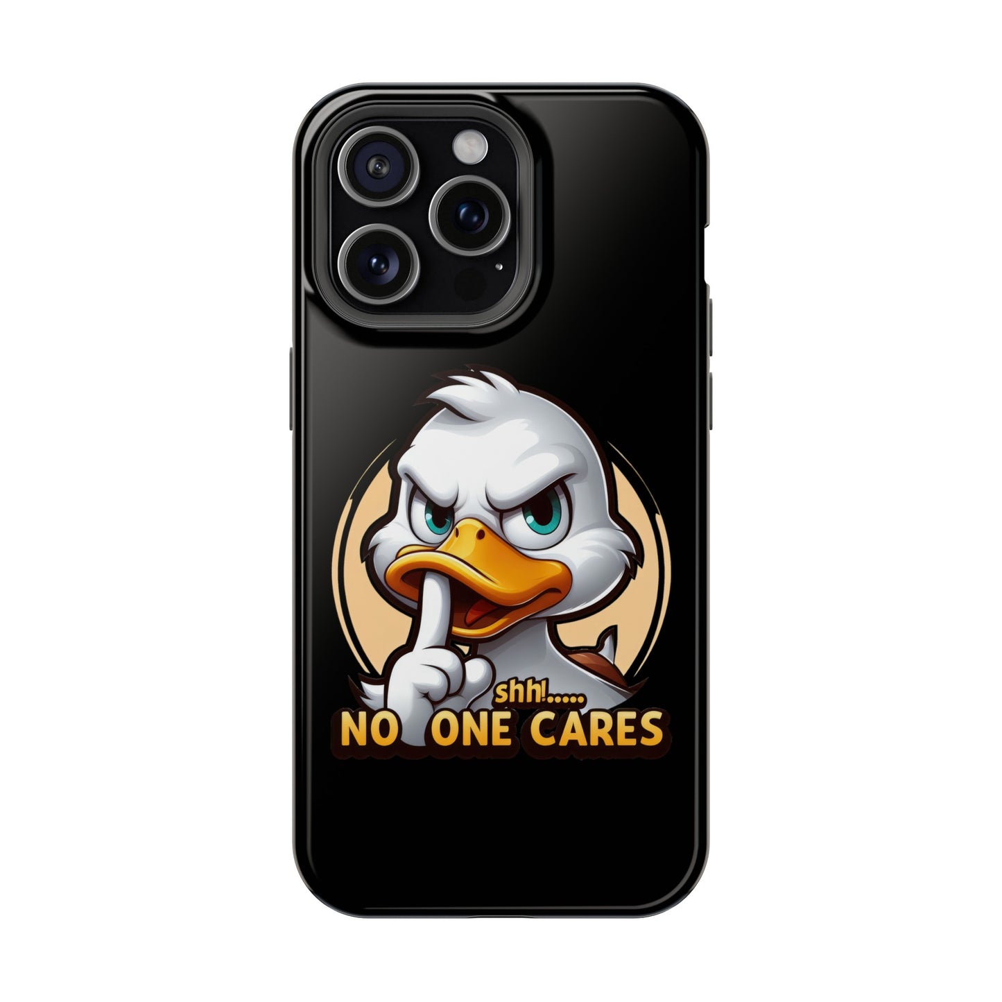 No One Cares  Funny Magnetic Tough Cases for Iphone 14- Iphone 15 Max Pro