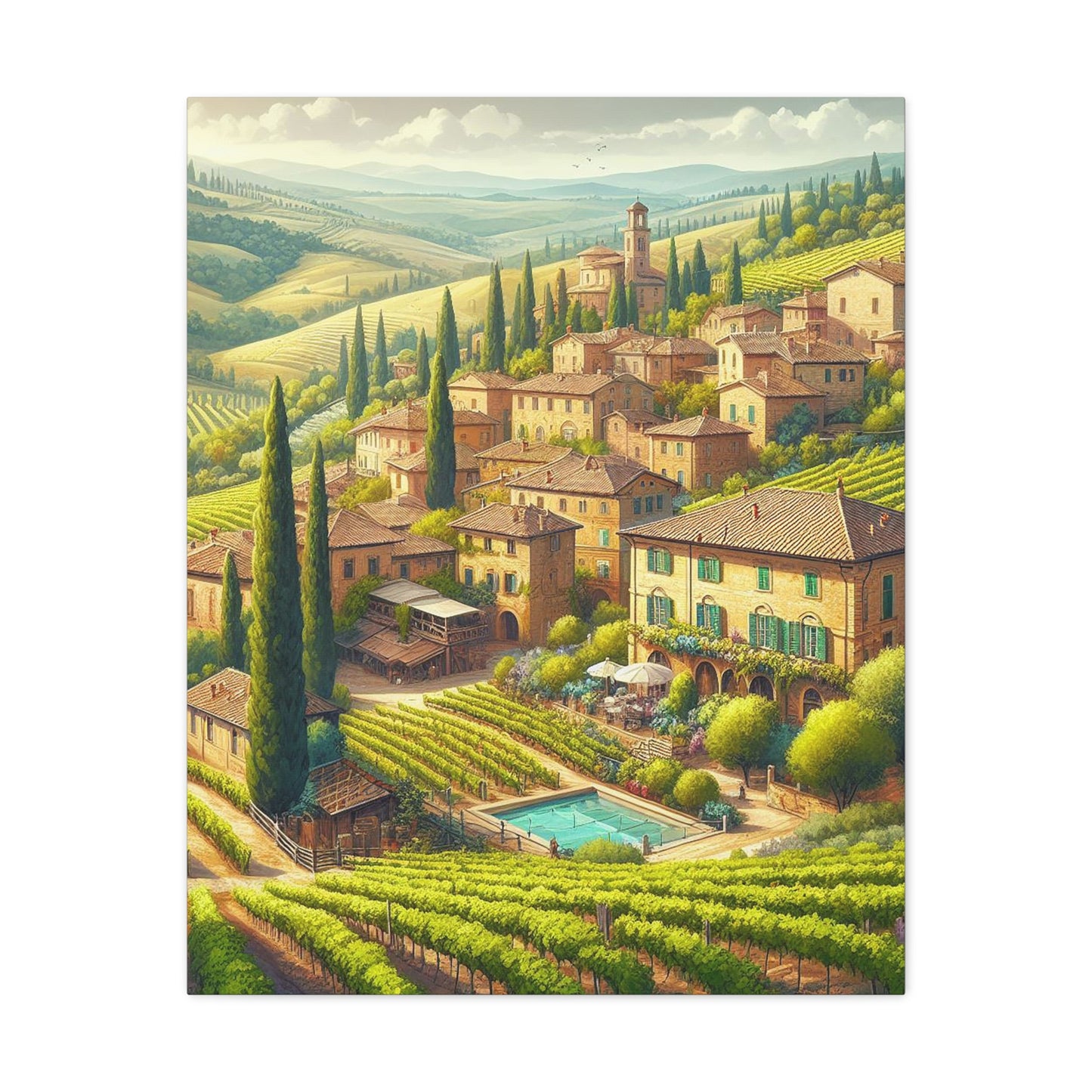 Tuscany Views Canvas: Capture the Beauty of Italy (Unique Wall Art)