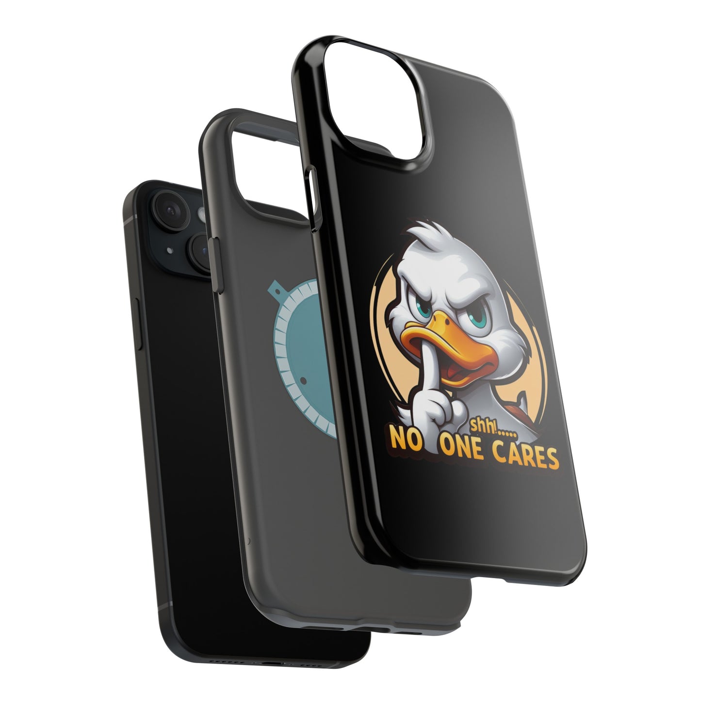 No One Cares  Funny Magnetic Tough Cases for Iphone 14- Iphone 15 Max Pro