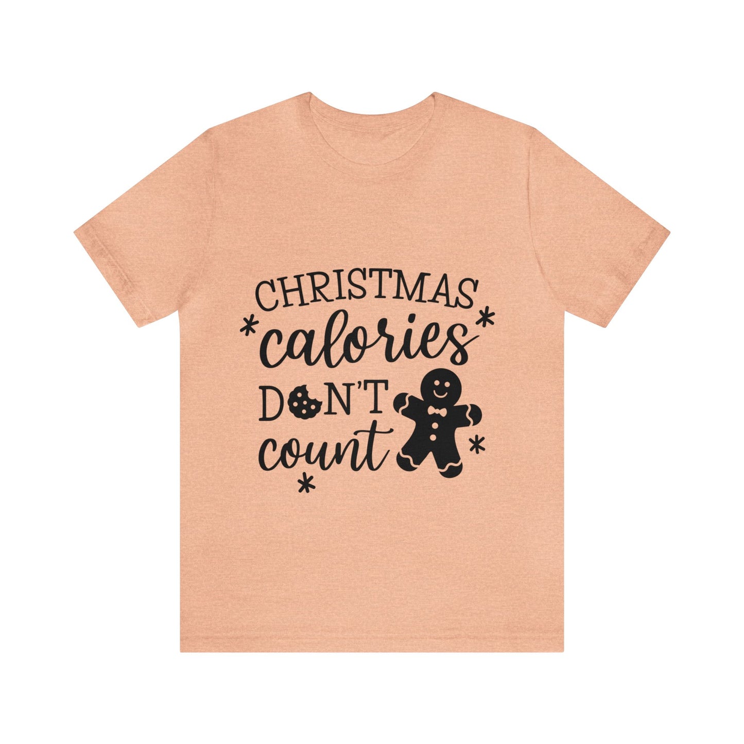 Christmas Calories Don't Count - Humorous Women's Jersey Short Sleeve Tee