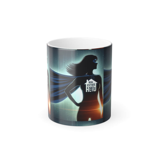 Superhero Realtor gift | Color Morphing Mug, 11oz