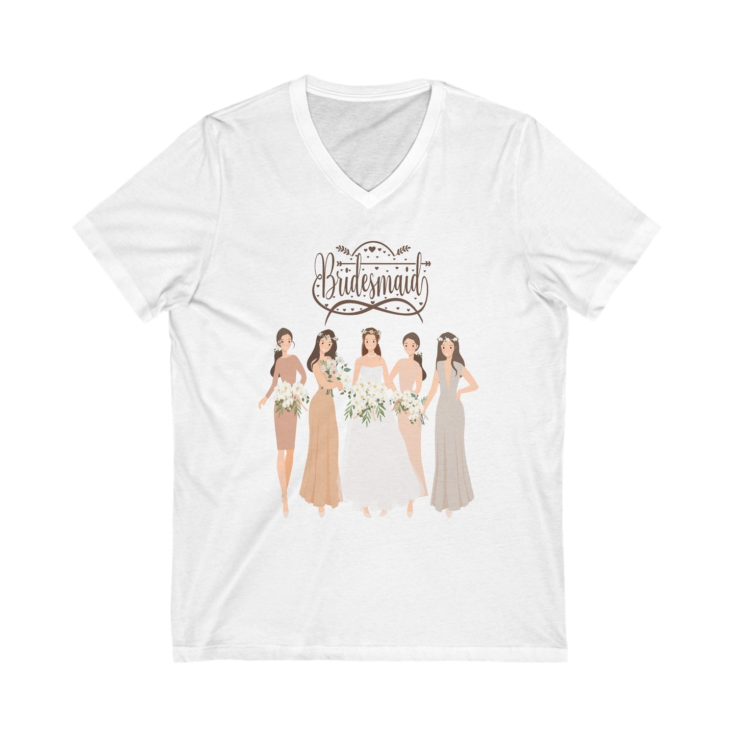 The brides Besties /Short Sleeve V-Neck Tee