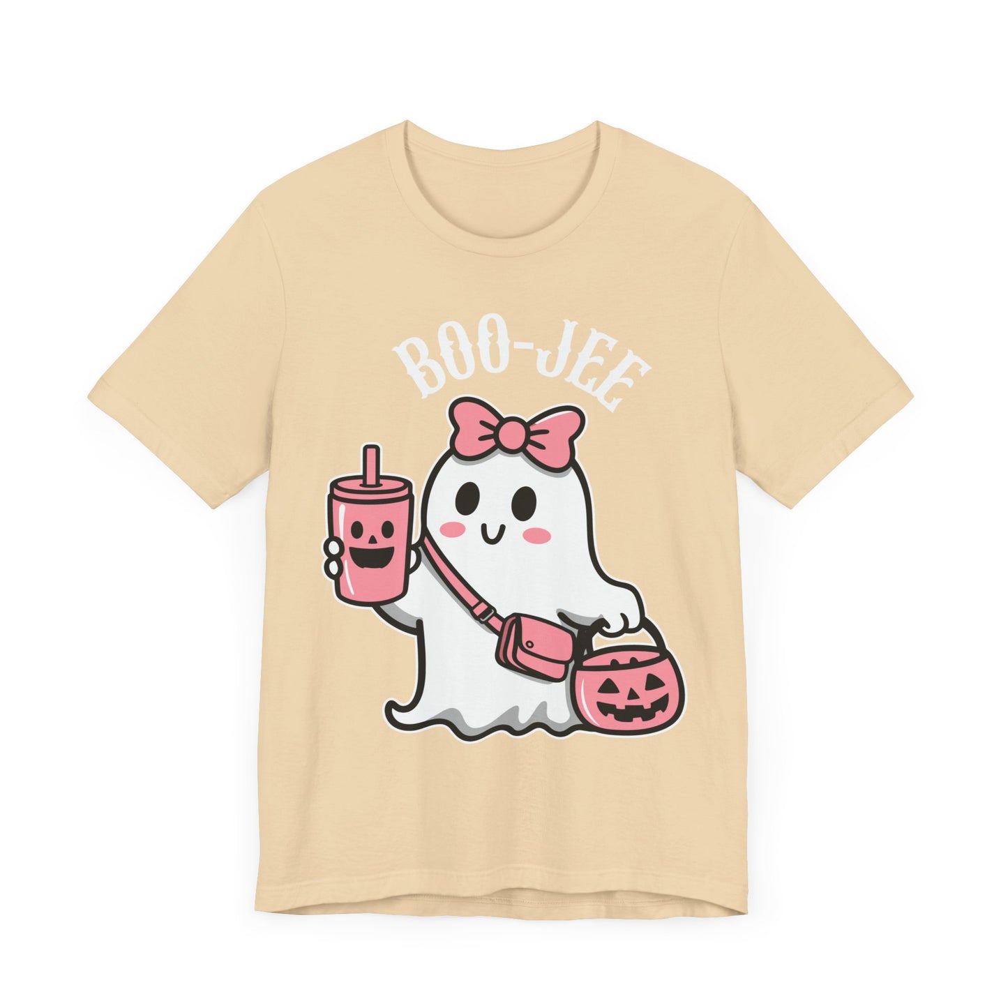 Boo Jee Jersey Short Sleeve Tee Halloween Ghost Funny Tee