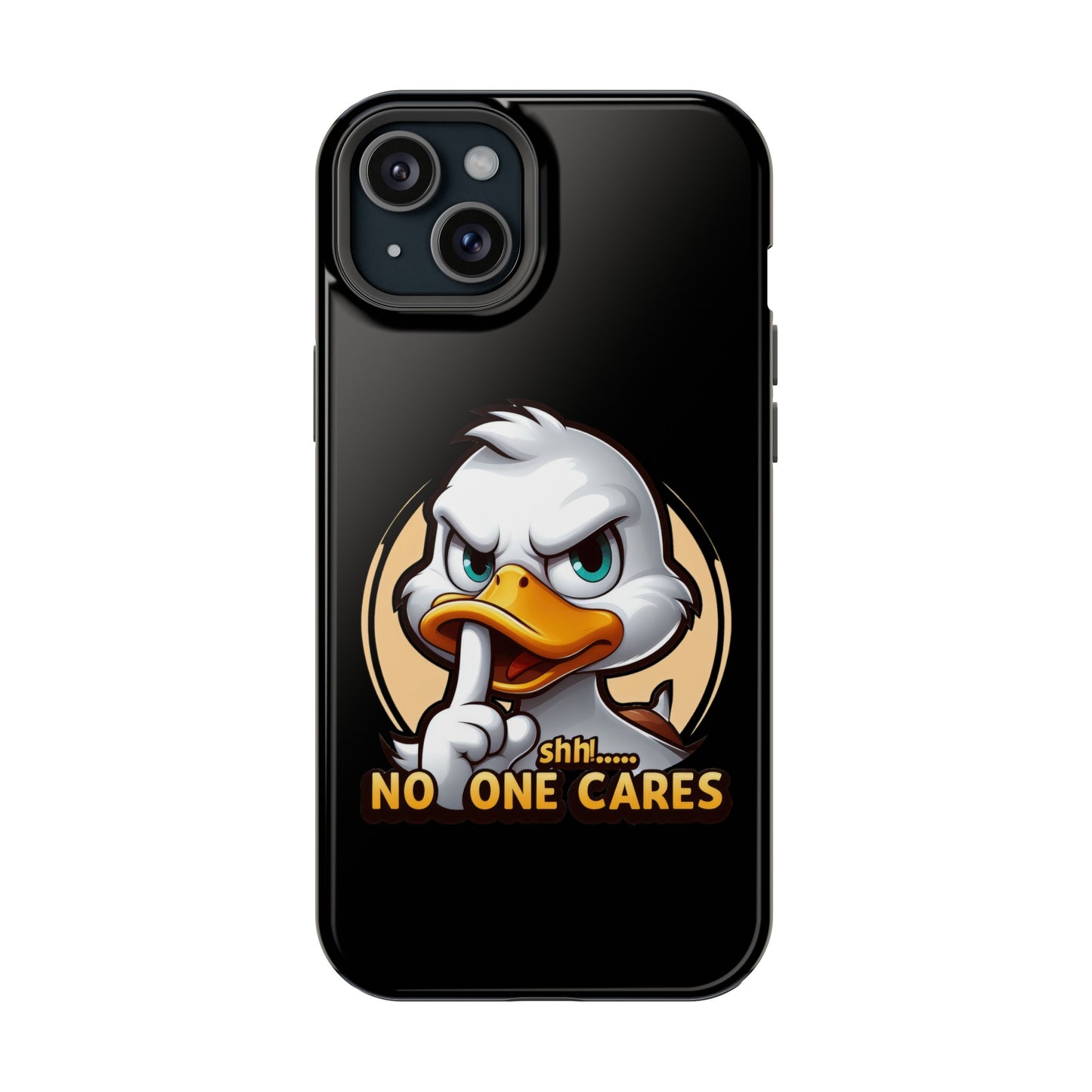 No One Cares  Funny Magnetic Tough Cases for Iphone 14- Iphone 15 Max Pro