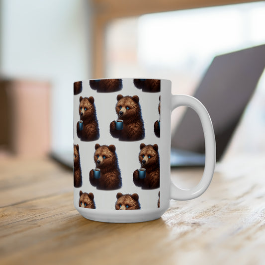 Ceramic Bear Coffee Mug 15oz