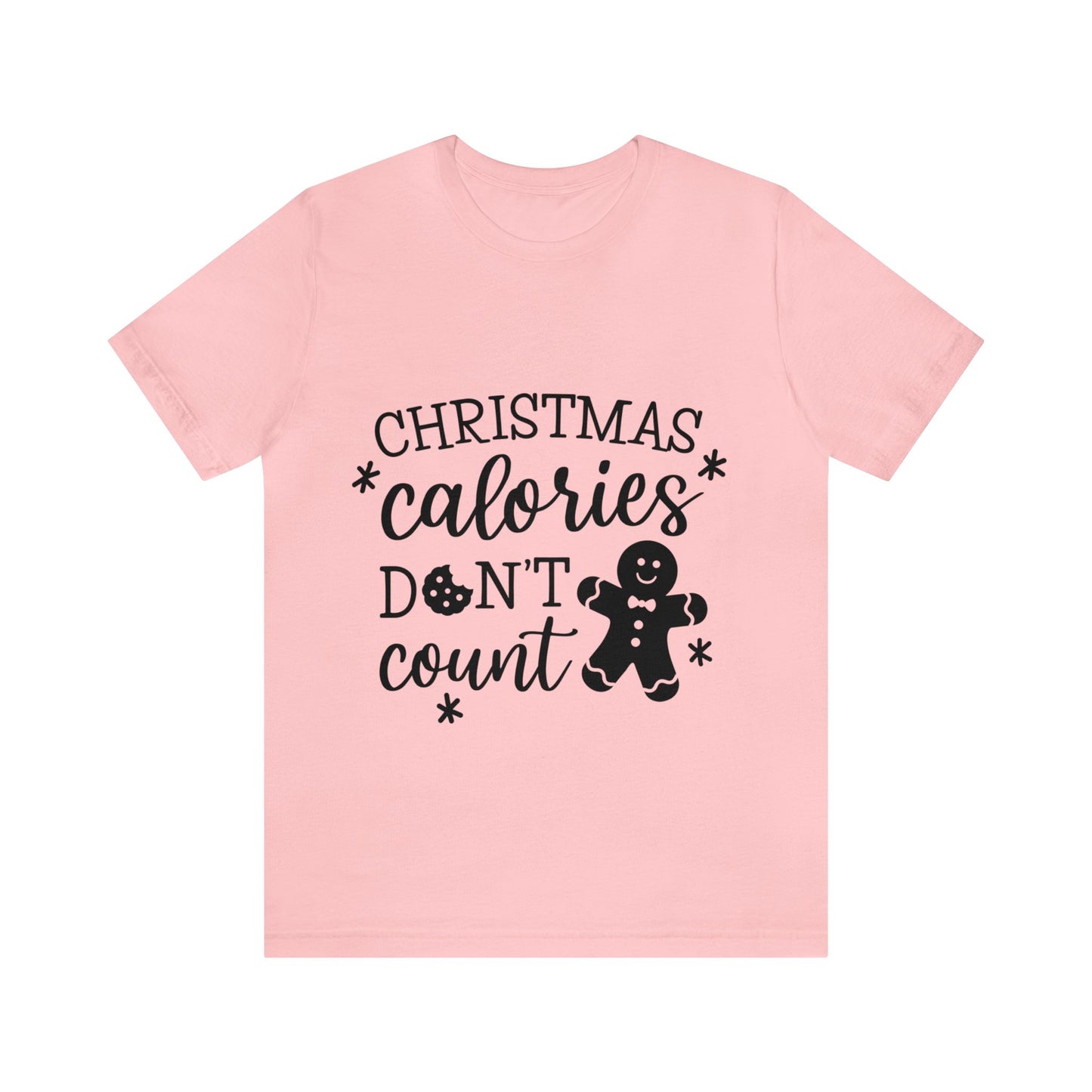 Christmas Calories Don't Count - Humorous Women's Jersey Short Sleeve Tee