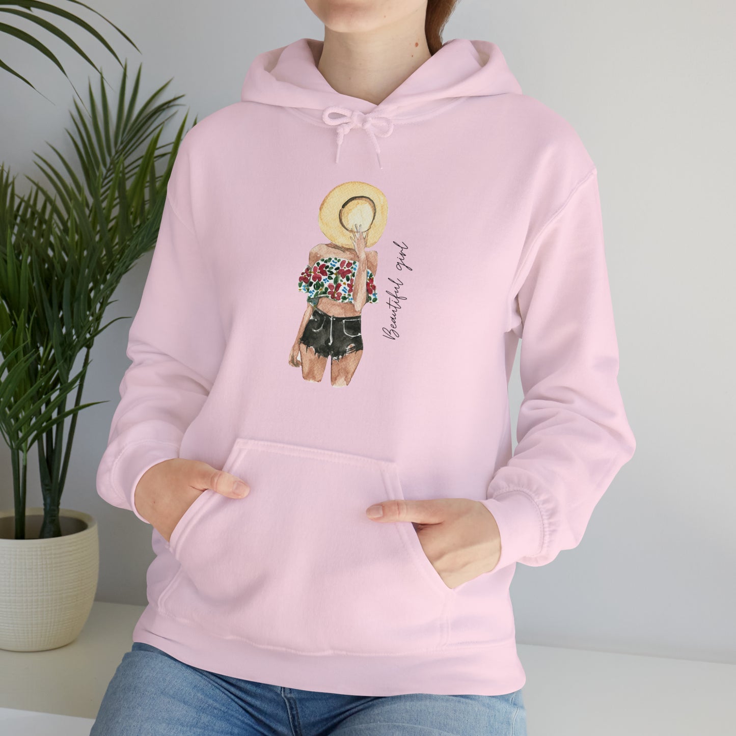 Beautiful girl Unisex Heavy Blend™ Hooded Sweatshirt