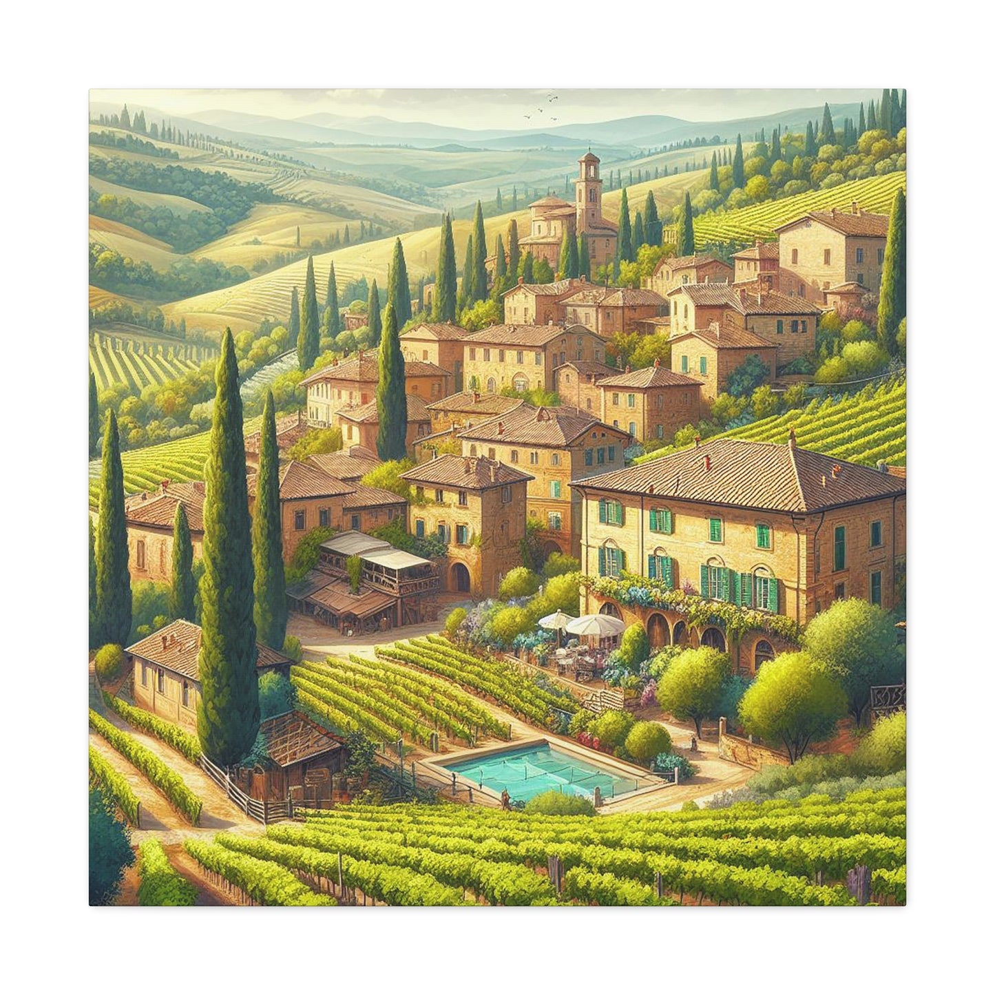 Tuscany Views Canvas: Capture the Beauty of Italy (Unique Wall Art)