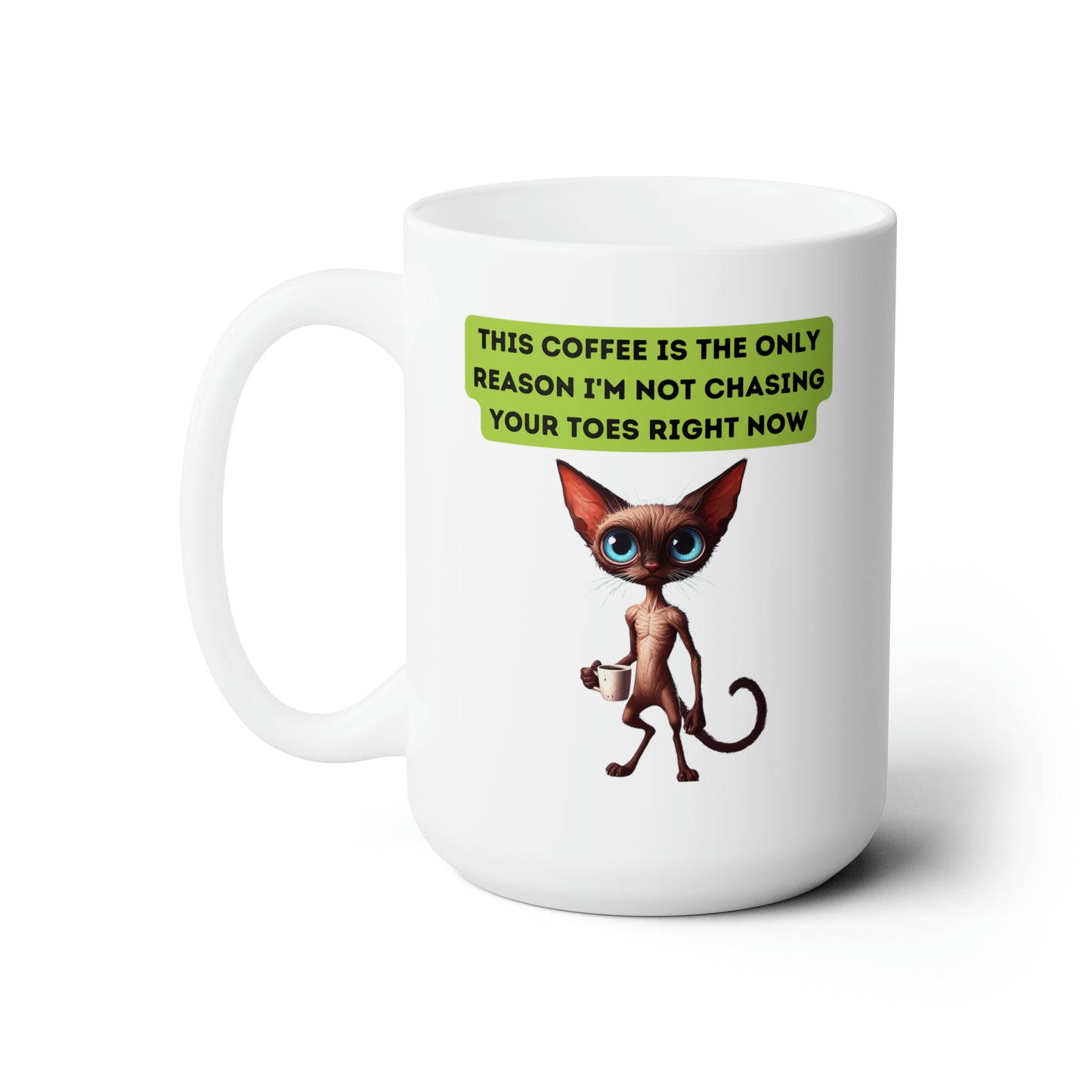 Cattitude Starts with Coffee: Purrfect Mug for Feline Fine Coffee Fanatics Cat Coffee Ceramic Mug 15oz