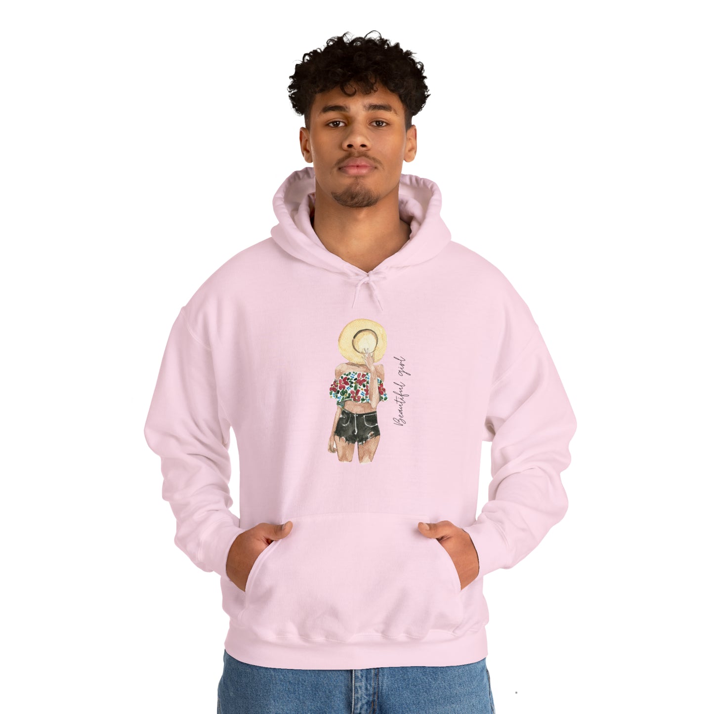 Beautiful girl Unisex Heavy Blend™ Hooded Sweatshirt