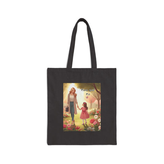 Mom & Me Cotton Canvas Tote Bag | Mom's Tote Bag Gift