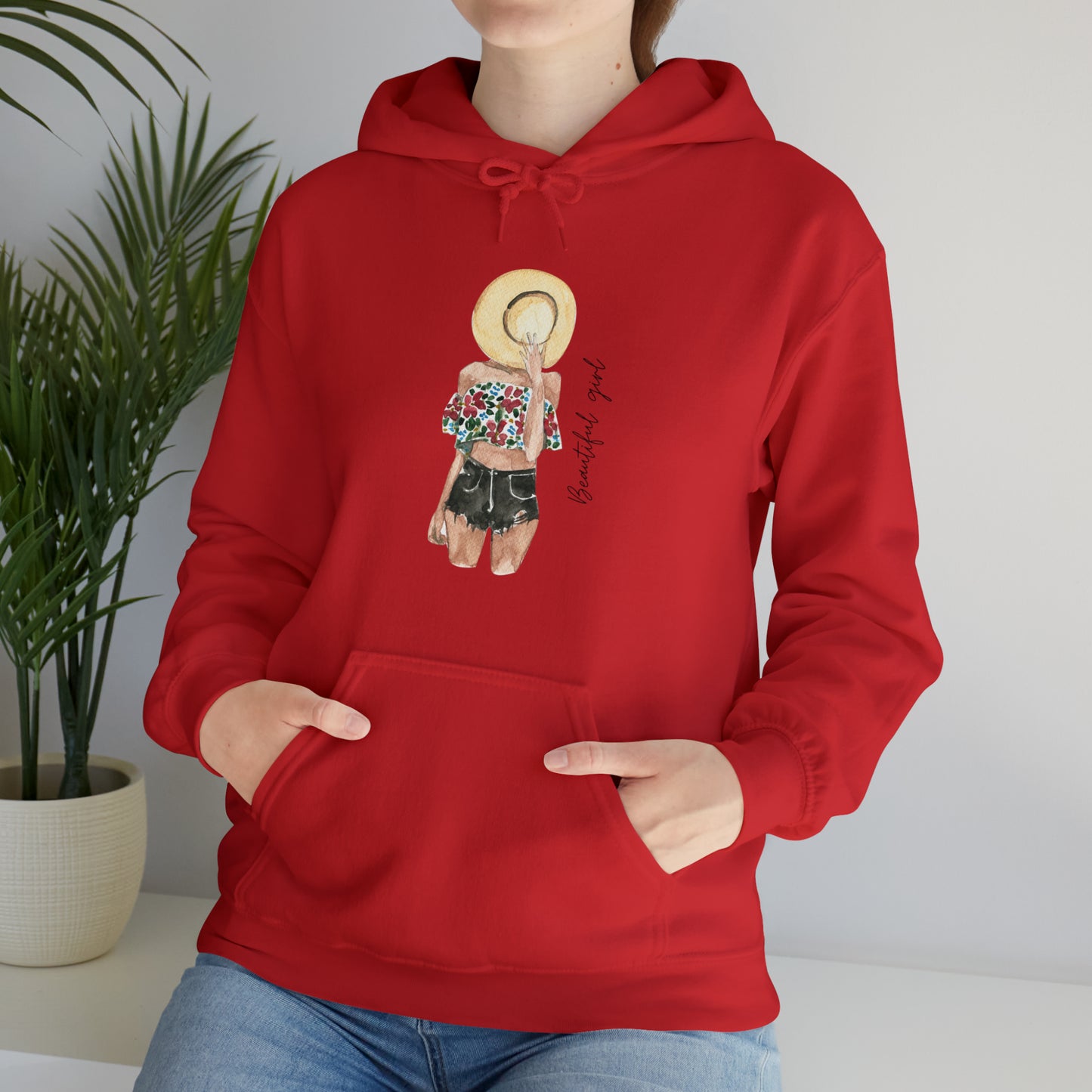 Beautiful girl Unisex Heavy Blend™ Hooded Sweatshirt