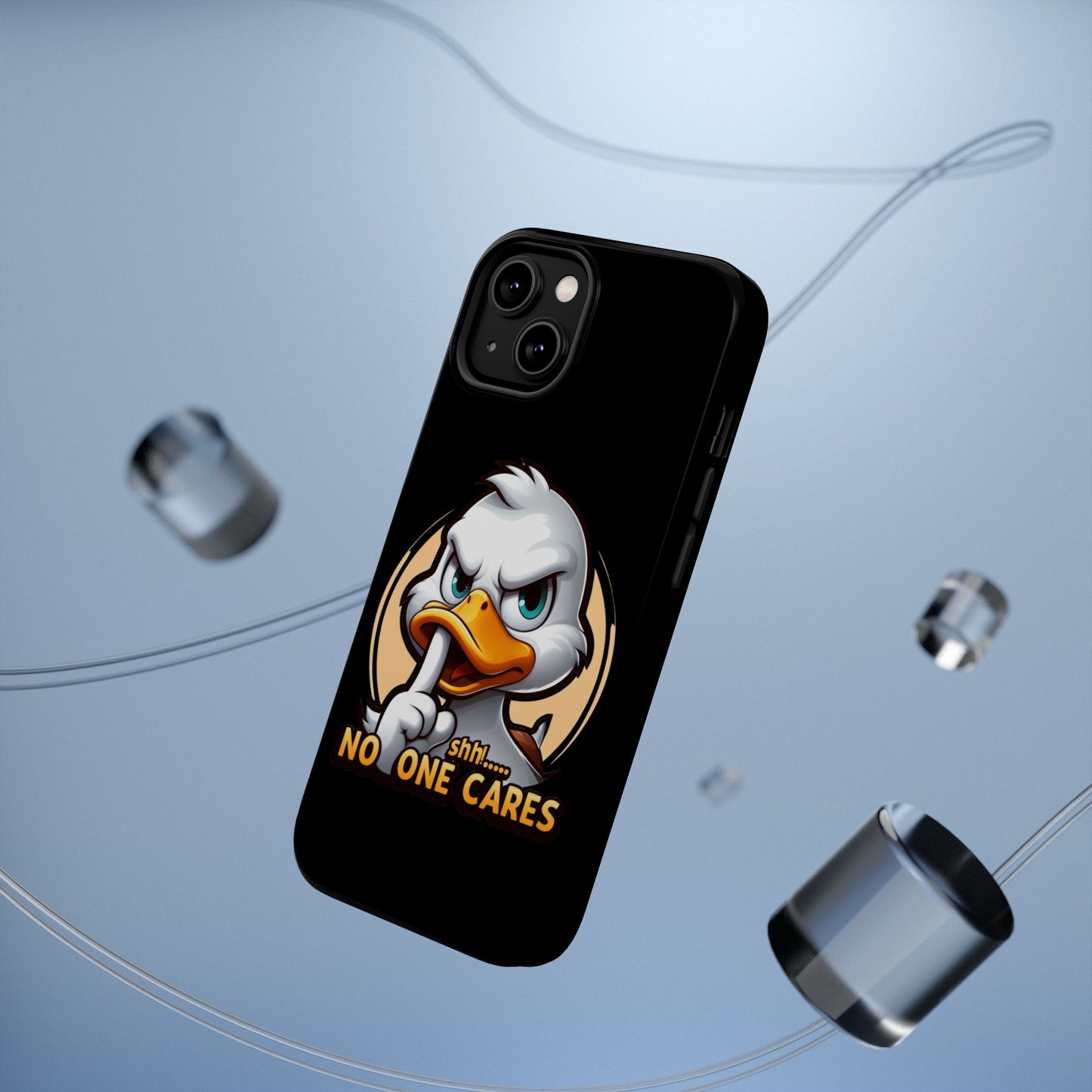 No One Cares  Funny Magnetic Tough Cases for Iphone 14- Iphone 15 Max Pro