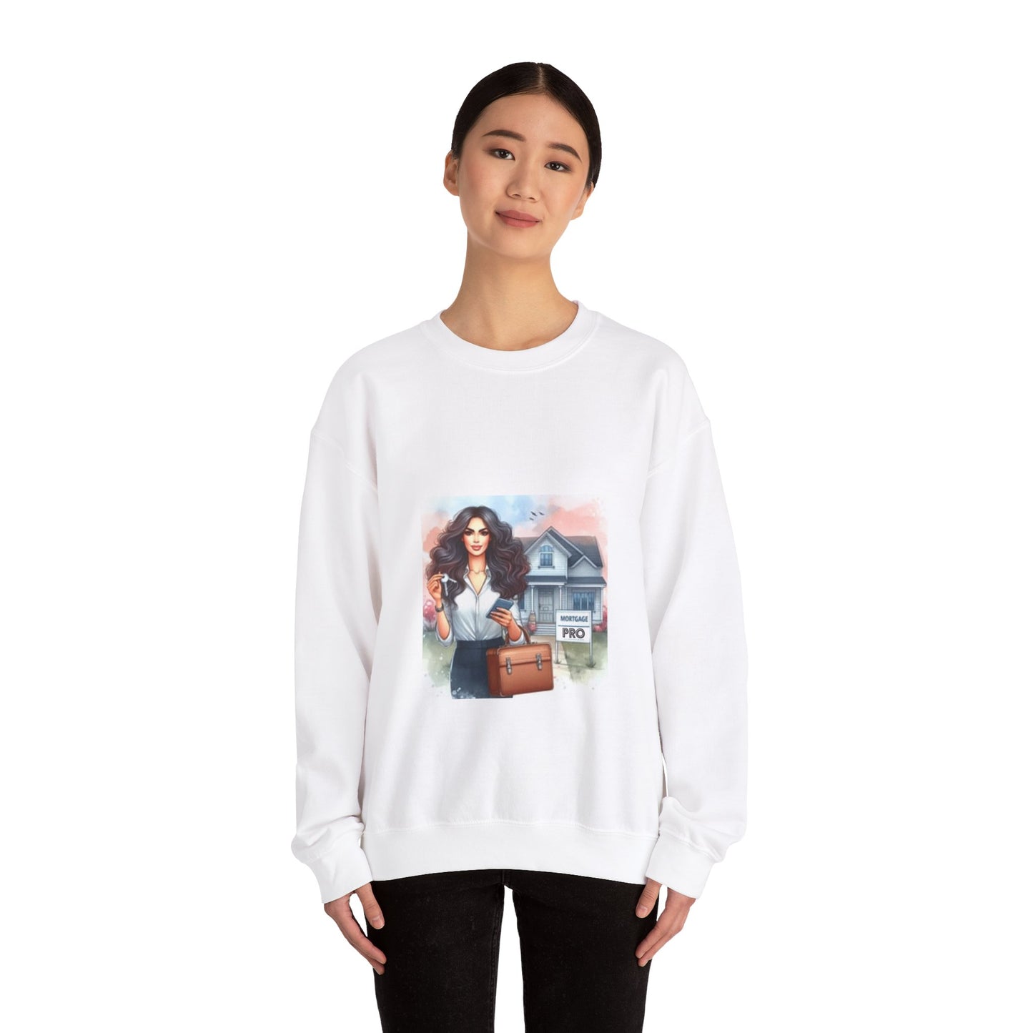 RealtorClosing Deals in Comfort: Realtor Crewneck Sweatshirt | Unisex Heavy Blend™ Crewneck Sweatshirt