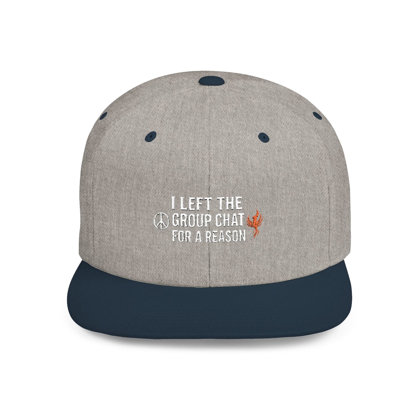 Snapback Cap - 'I Left The Group Chat' Trendy Statement Hat