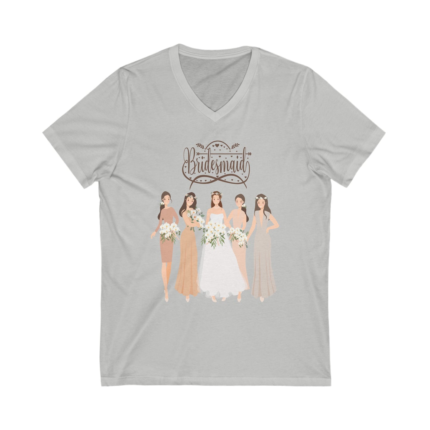 The brides Besties /Short Sleeve V-Neck Tee