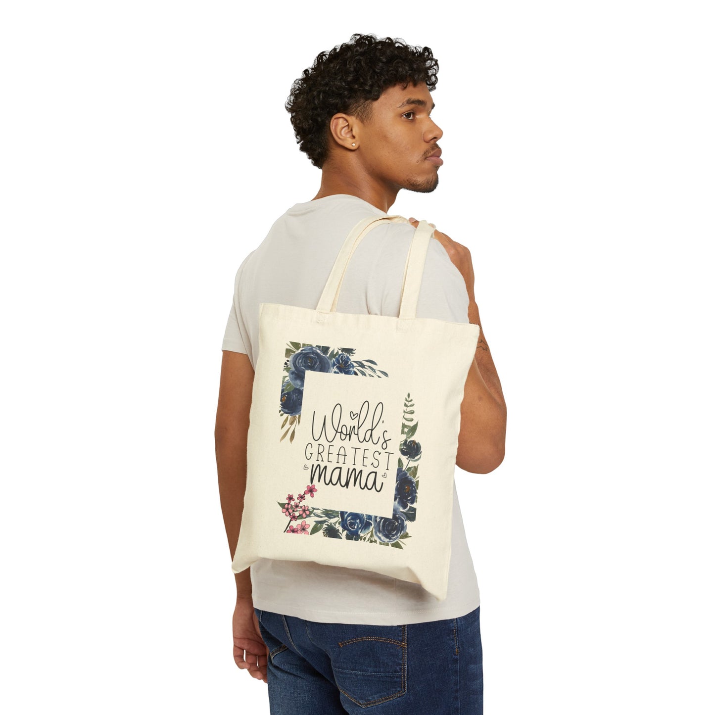 World's Greatest Mama | Cotton Canvas Tote Bag