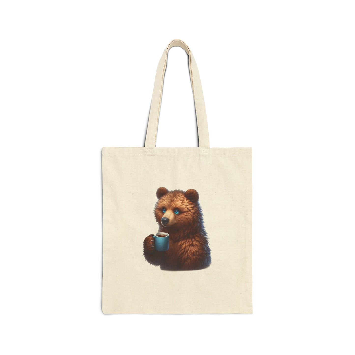 Bear Cotton Canvas Tote Bag