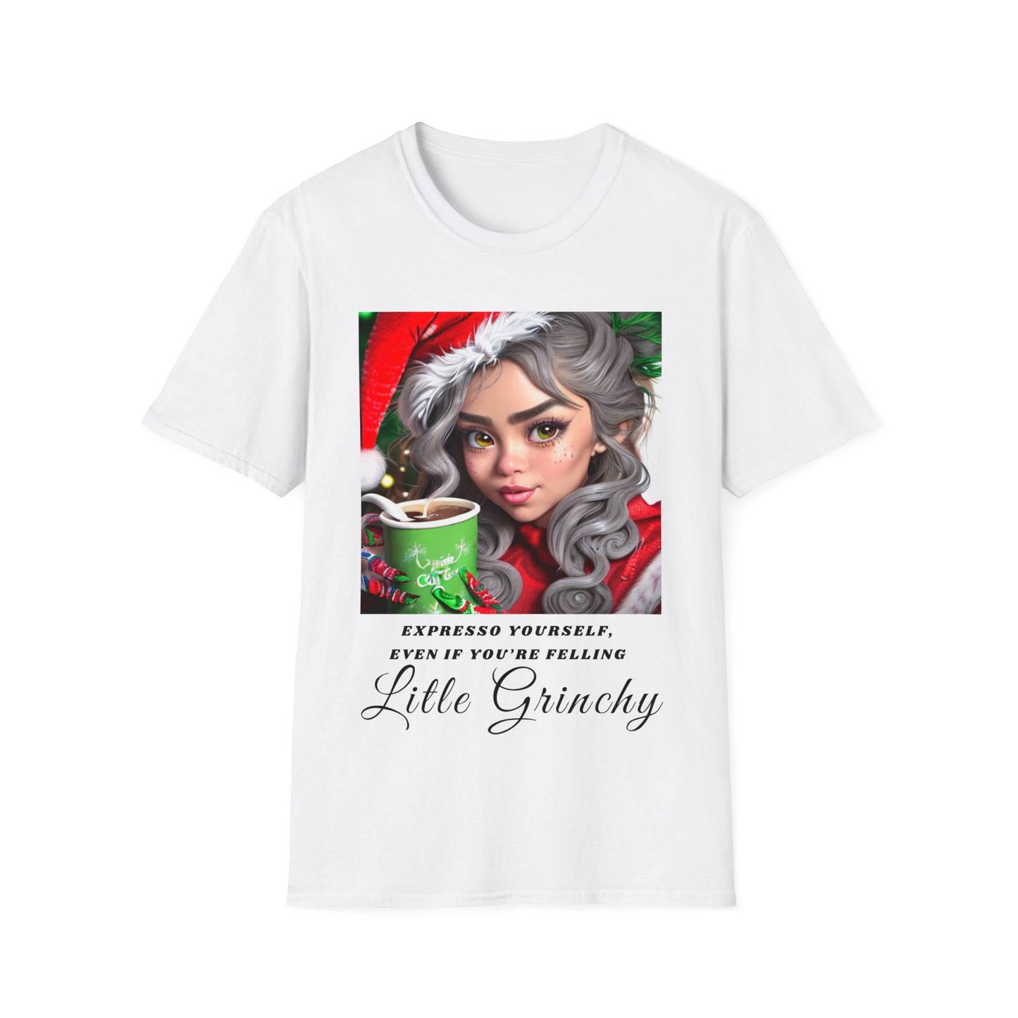 Espresso Yourself Grinchy Christmas Tee - Unisex Soft-Style