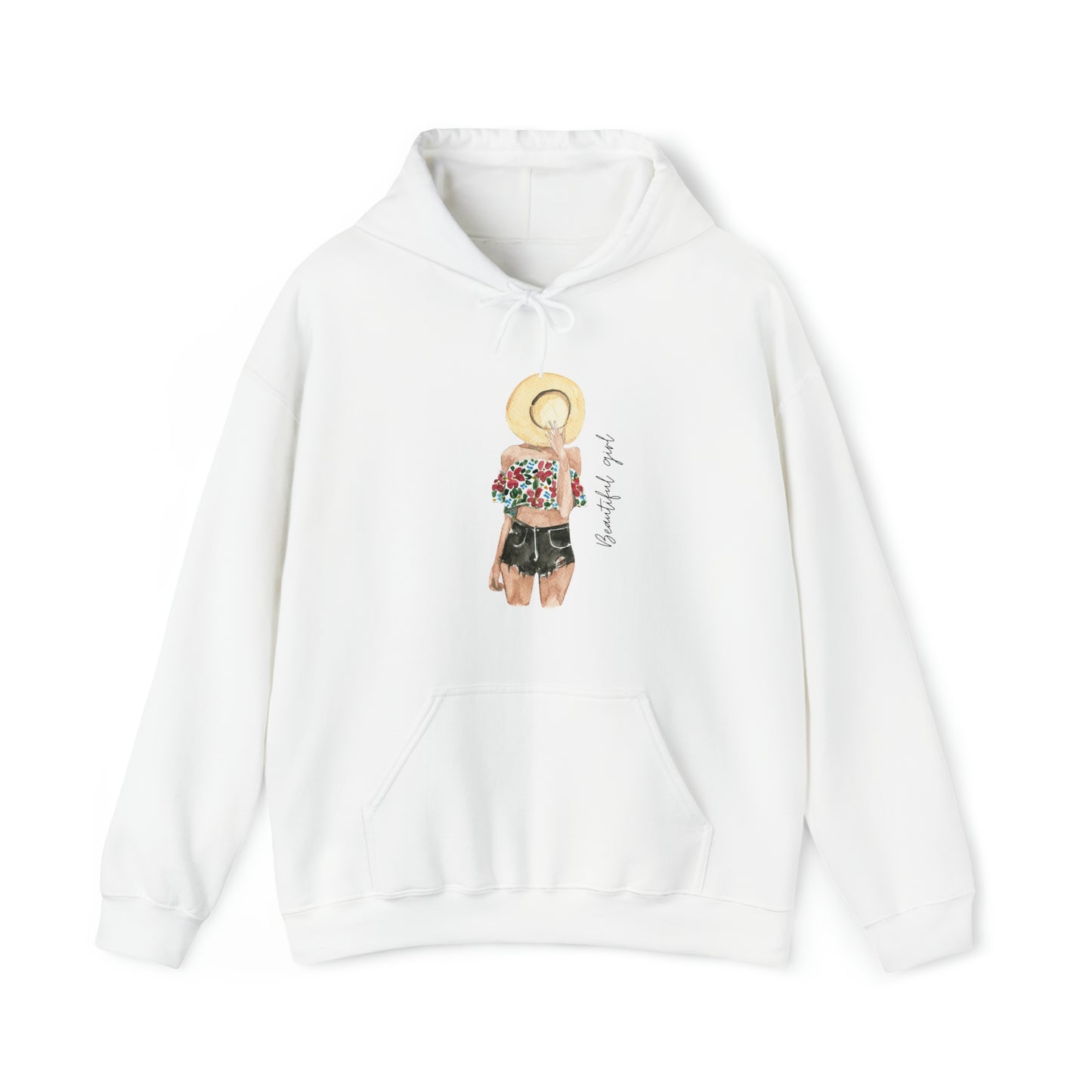 Beautiful girl Unisex Heavy Blend™ Hooded Sweatshirt