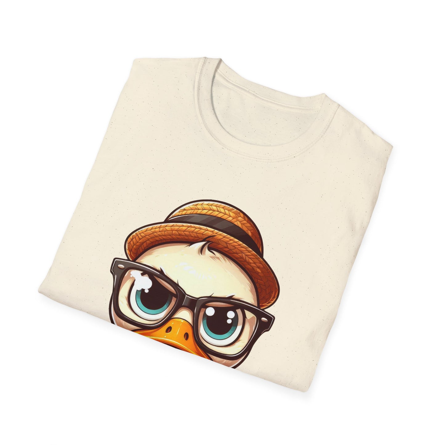 Quack Off, Worries! Eco-Conscious Tee (Doesn't Give a Duck)  Unisex Softstyle T-Shirt