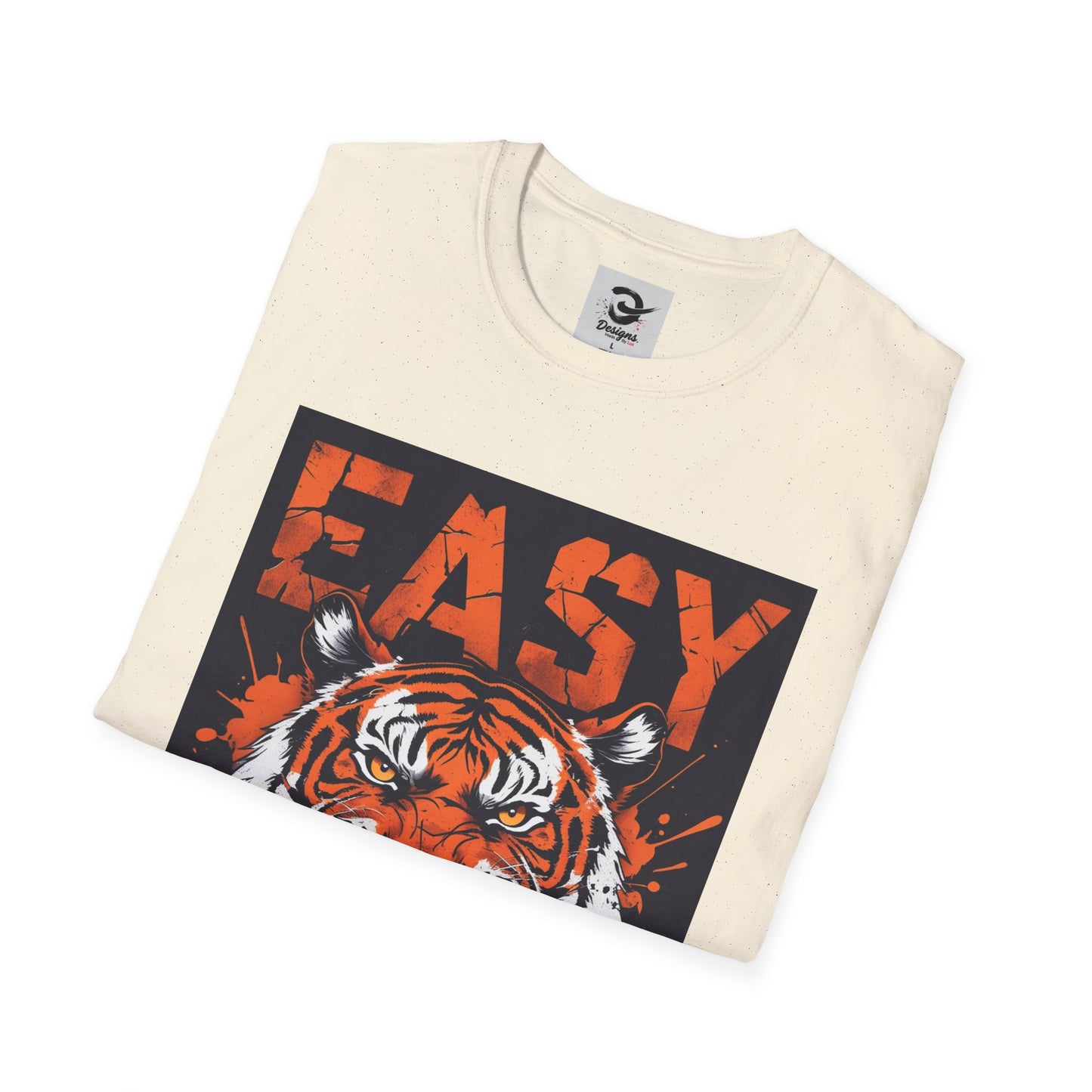 Vintage Fierce Tiger Graphic Tee - Retro Unisex Softstyle T-Shirt, Easy Streetwear, Animal Lover Gift, Casual Outfit, Bold Fashion Statement