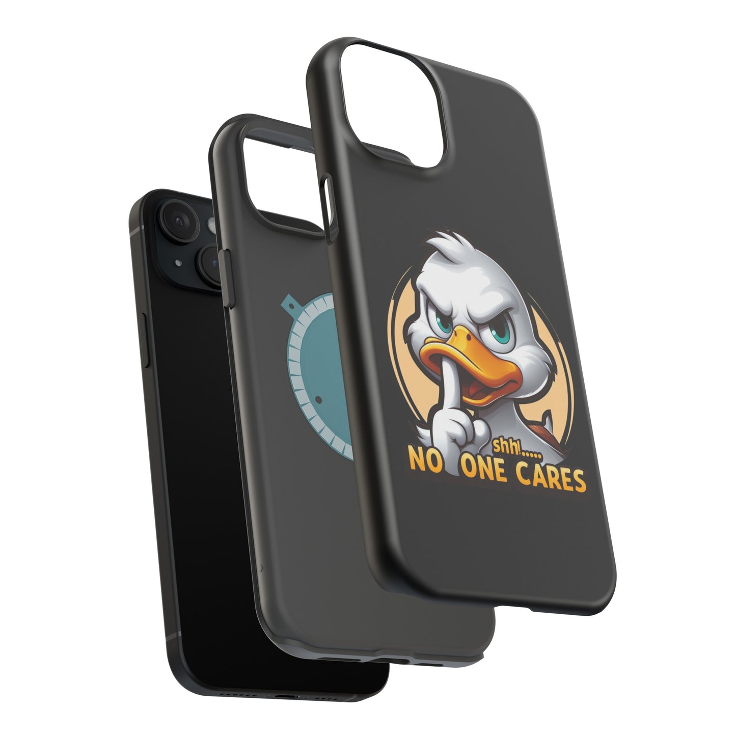 No One Cares  Funny Magnetic Tough Cases for Iphone 14- Iphone 15 Max Pro