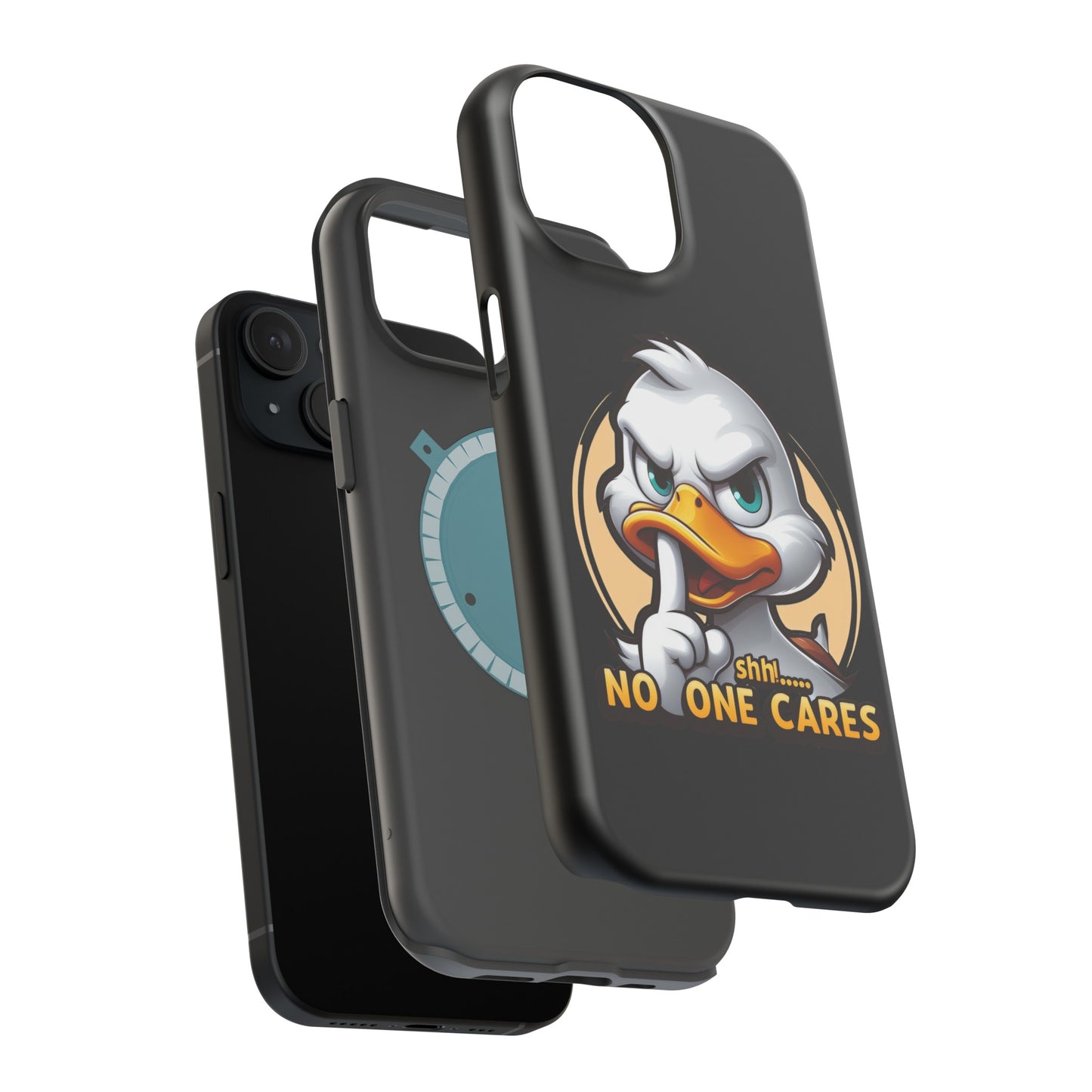 No One Cares  Funny Magnetic Tough Cases for Iphone 14- Iphone 15 Max Pro